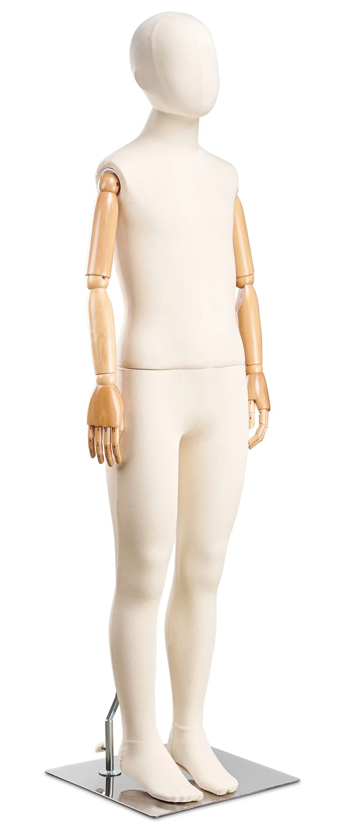 Child Fabric Wrapped Mannequin in Standing or Sitting Pose w/ Articulating Arms (WP Series) - Image 11