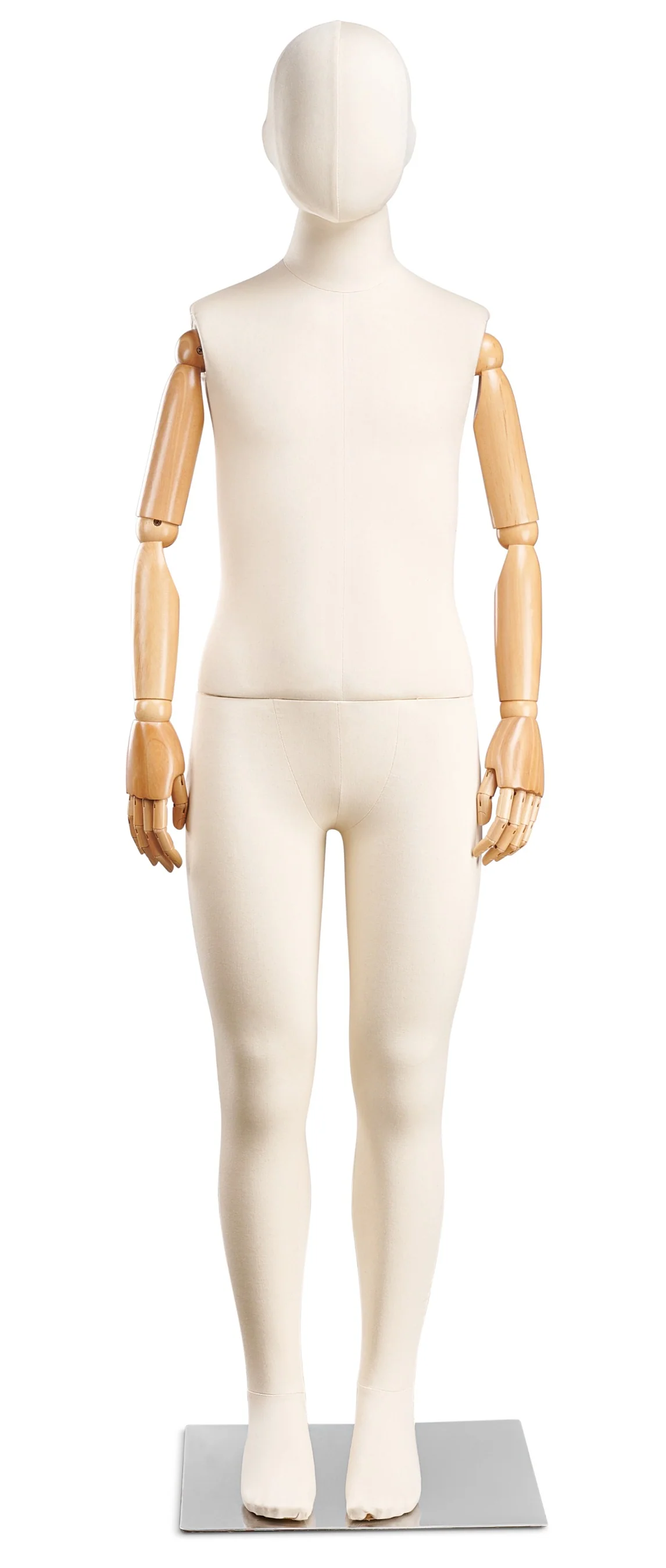 Child Fabric Wrapped Mannequin in Standing or Sitting Pose w/ Articulating Arms (WP Series) - Image 17