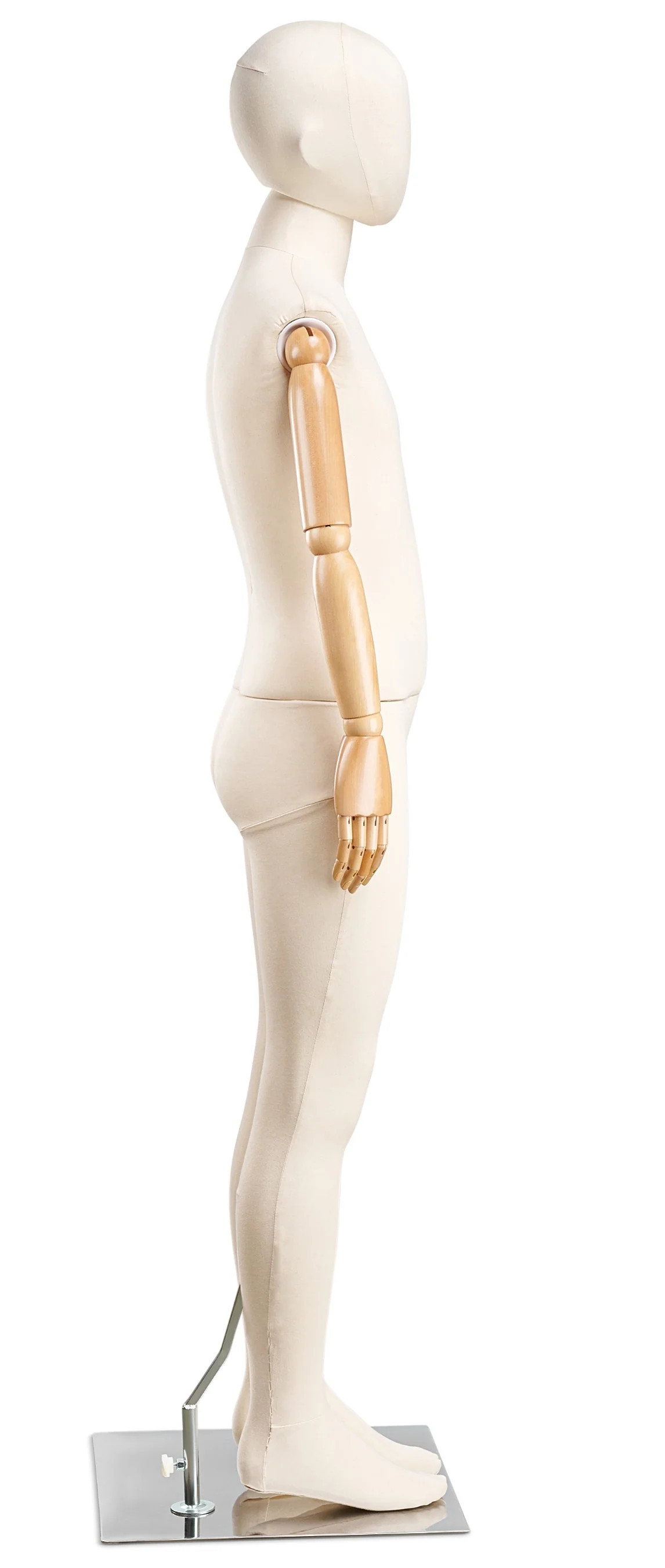 Child Fabric Wrapped Mannequin in Standing or Sitting Pose w/ Articulating Arms (WP Series) - Image 22