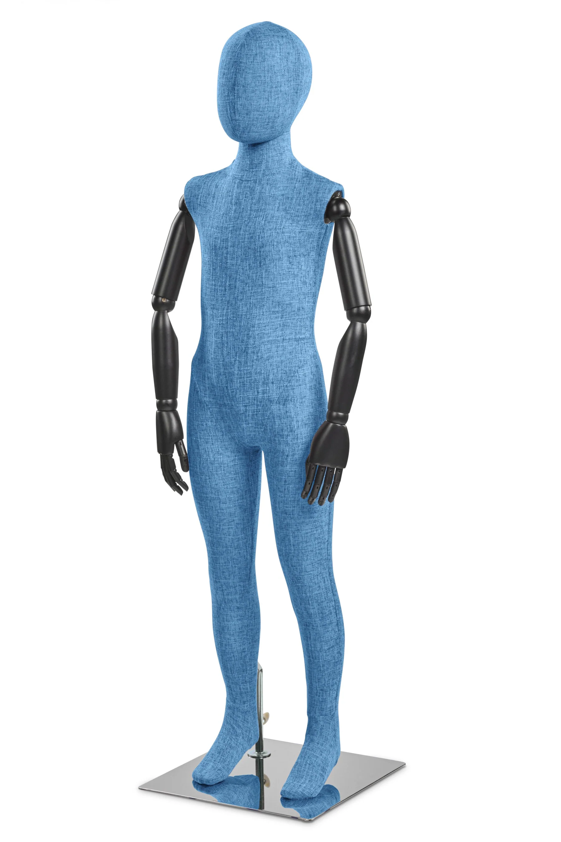 Child Fabric Wrapped Mannequin in Standing or Sitting Pose w/ Articulating Arms (WP Series) - Image 28