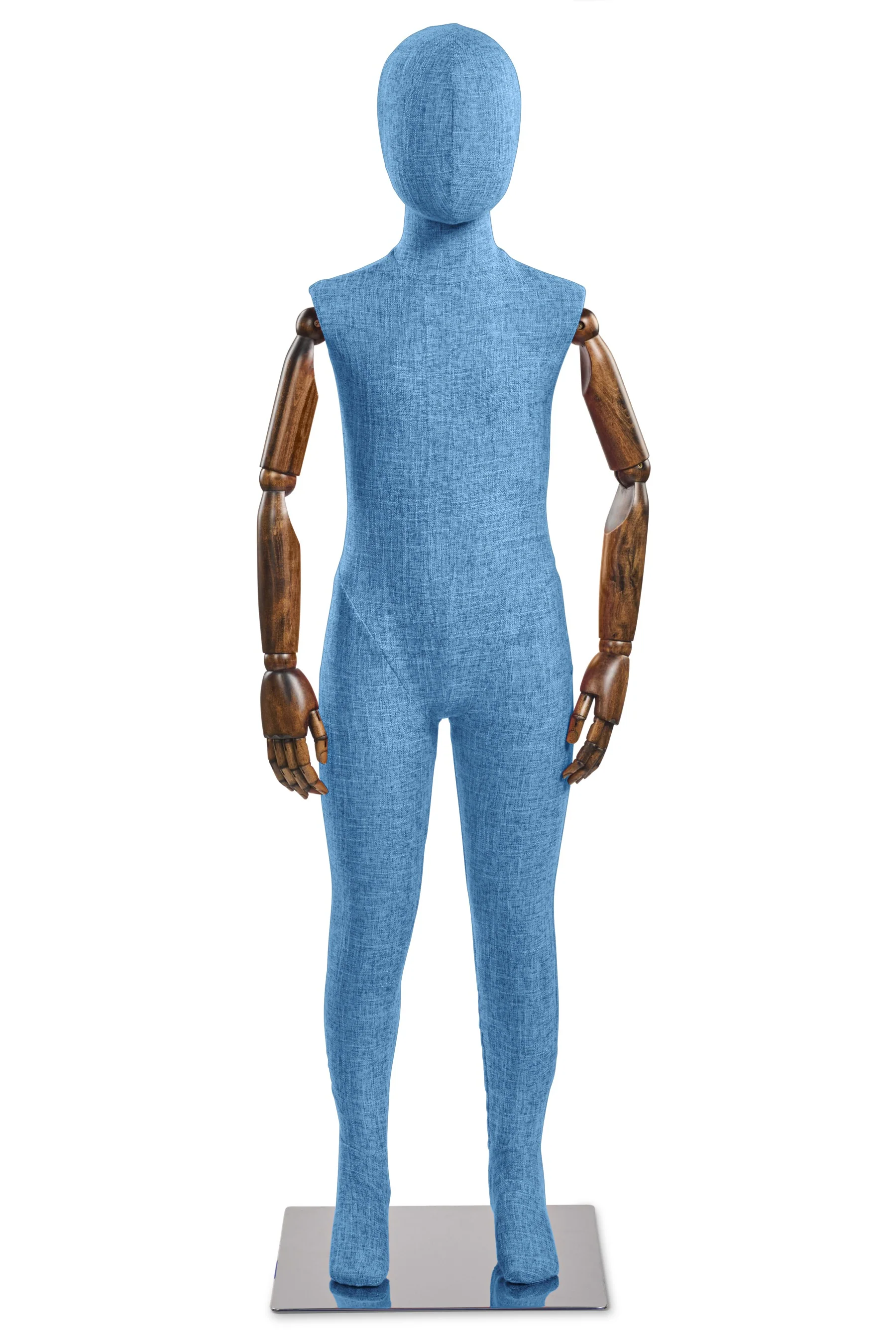 Child Fabric Wrapped Mannequin in Standing or Sitting Pose w/ Articulating Arms (WP Series) - Image 32