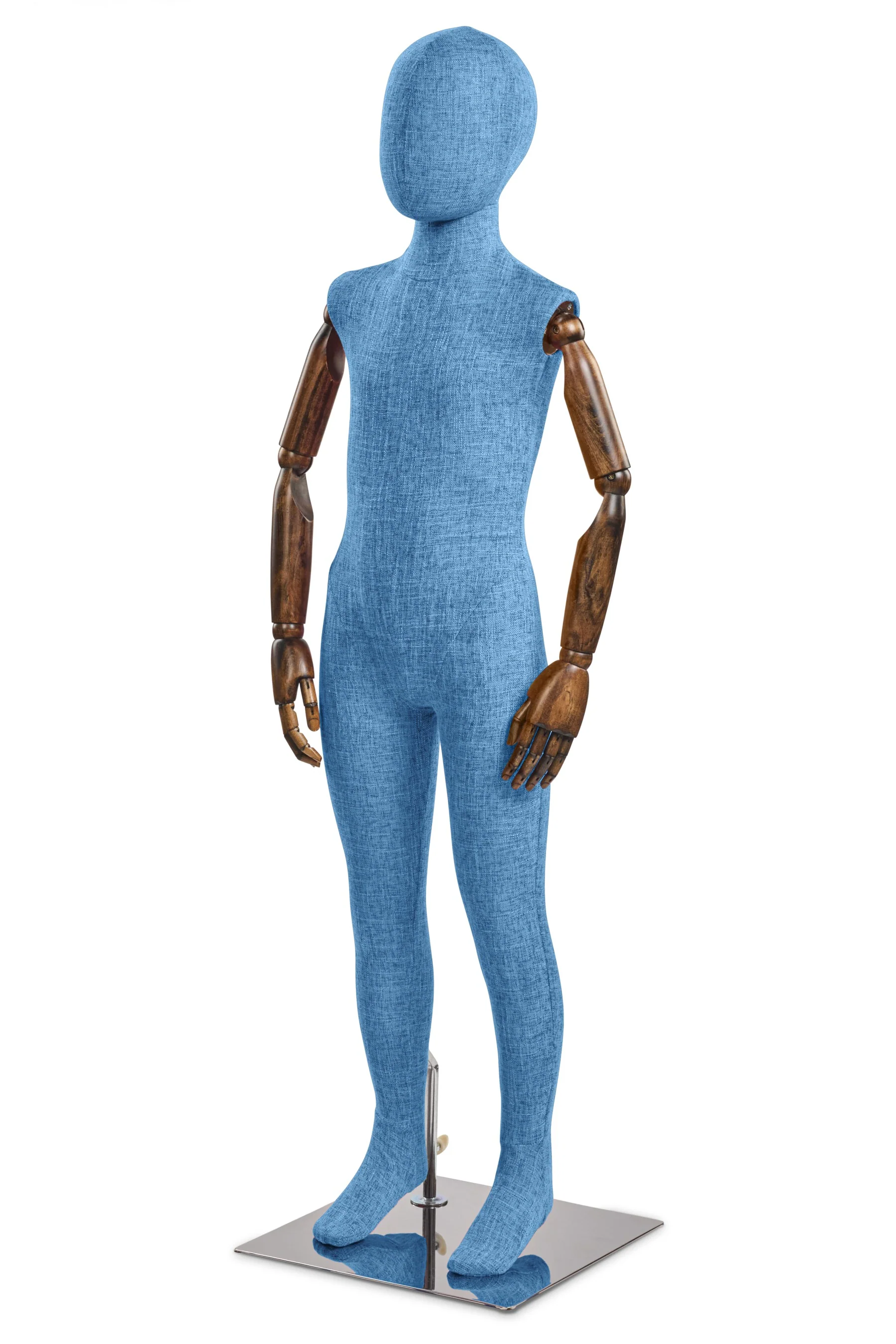 Child Fabric Wrapped Mannequin in Standing or Sitting Pose w/ Articulating Arms (WP Series) - Image 33
