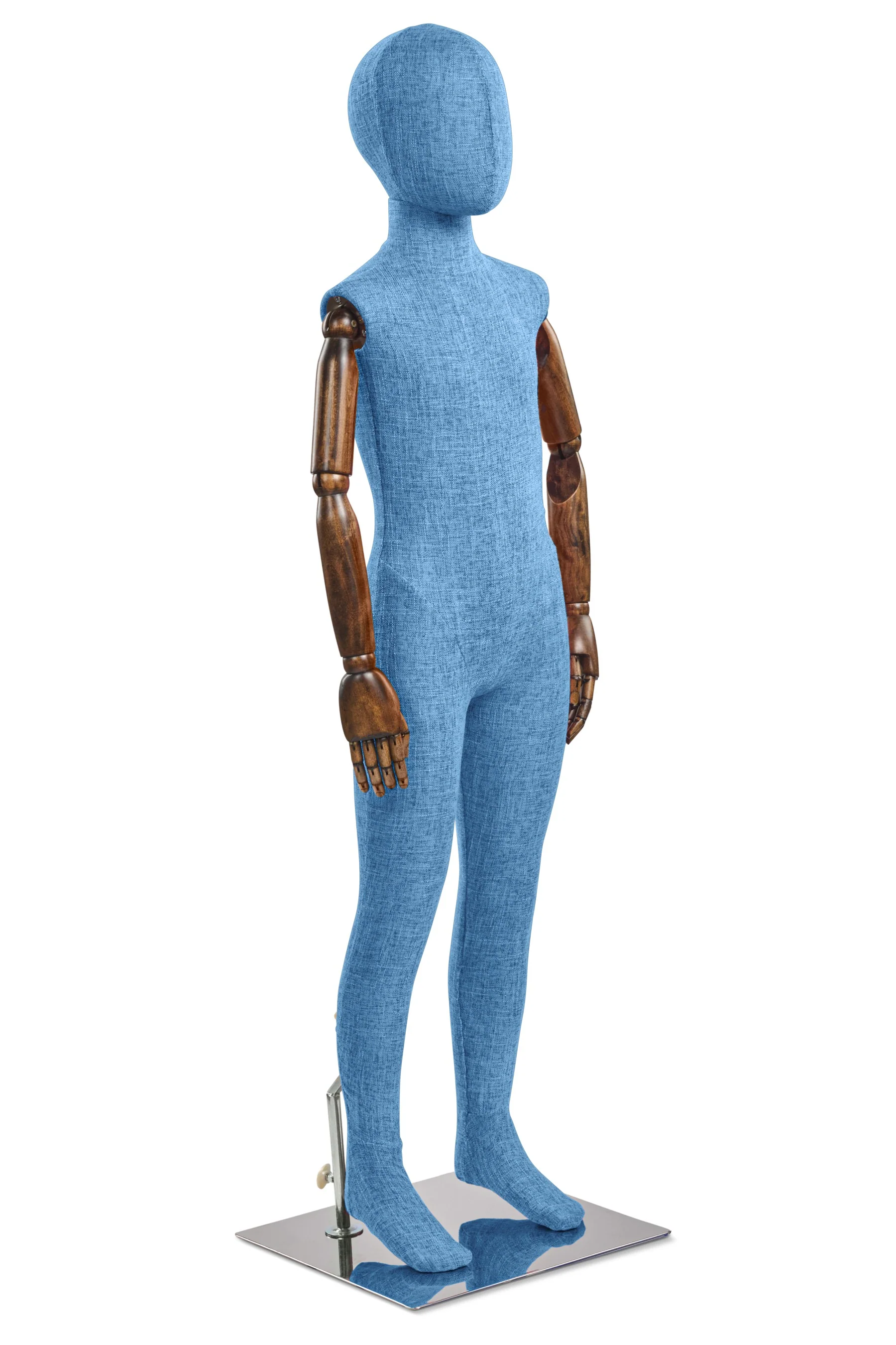Child Fabric Wrapped Mannequin in Standing or Sitting Pose w/ Articulating Arms (WP Series) - Image 34