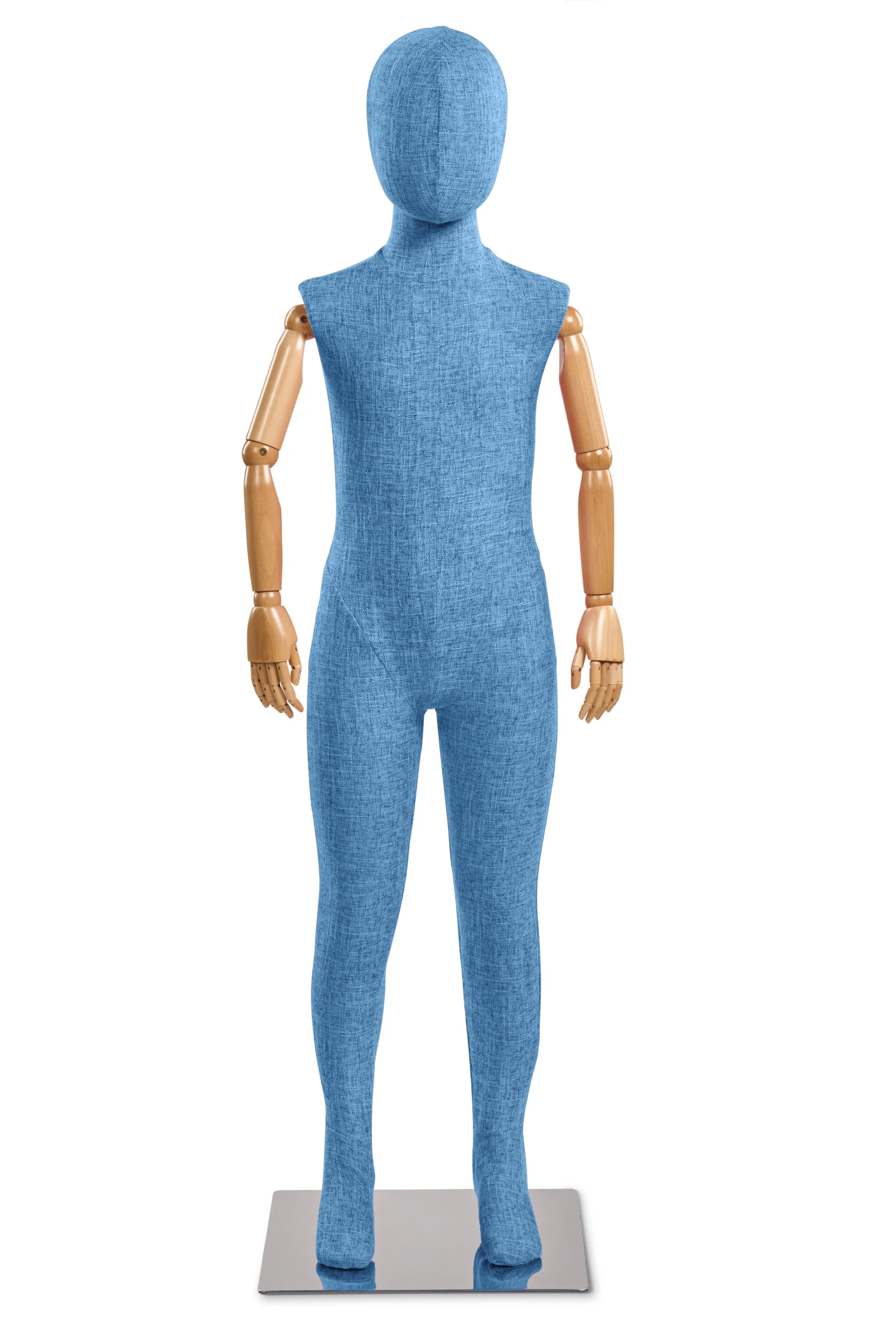 Child Fabric Wrapped Mannequin in Standing or Sitting Pose w/ Articulating Arms (WP Series) - Image 37
