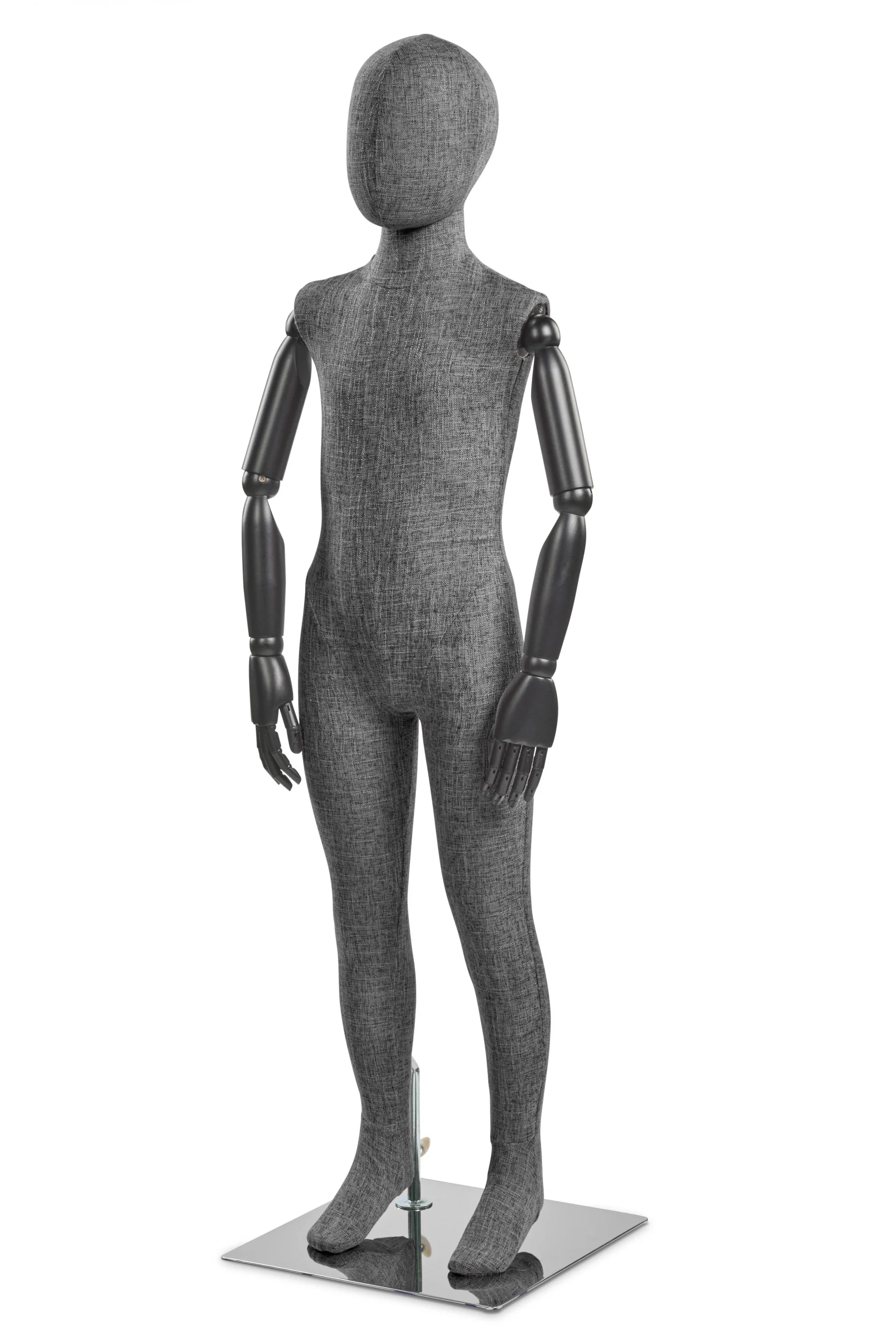 Child Fabric Wrapped Mannequin in Standing or Sitting Pose w/ Articulating Arms (WP Series) - Image 43