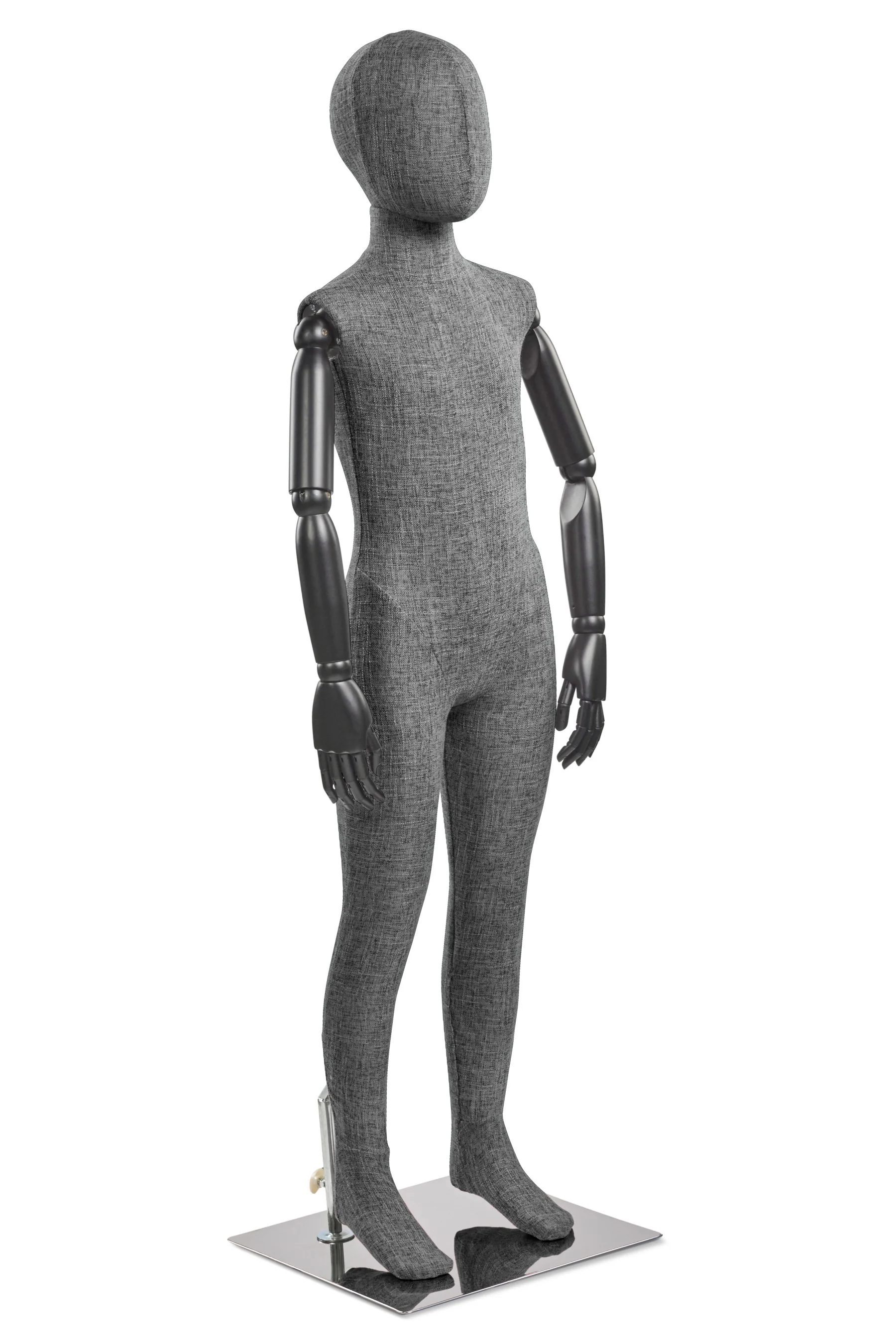 Child Fabric Wrapped Mannequin in Standing or Sitting Pose w/ Articulating Arms (WP Series) - Image 44