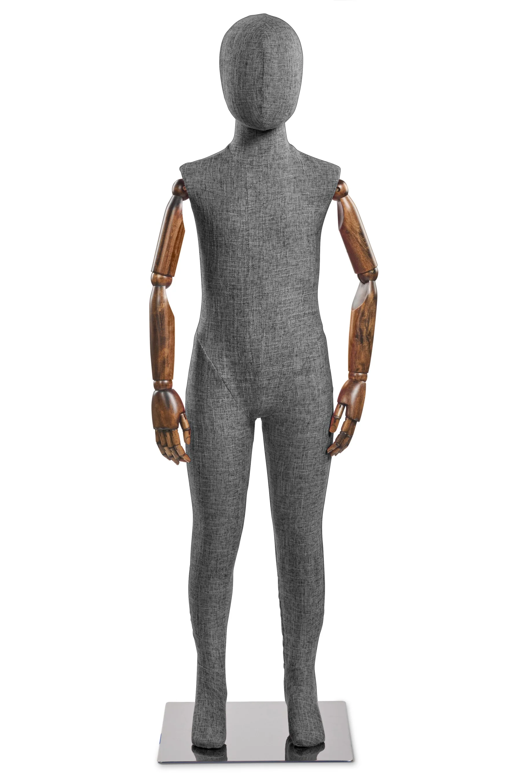 Child Fabric Wrapped Mannequin in Standing or Sitting Pose w/ Articulating Arms (WP Series) - Image 47