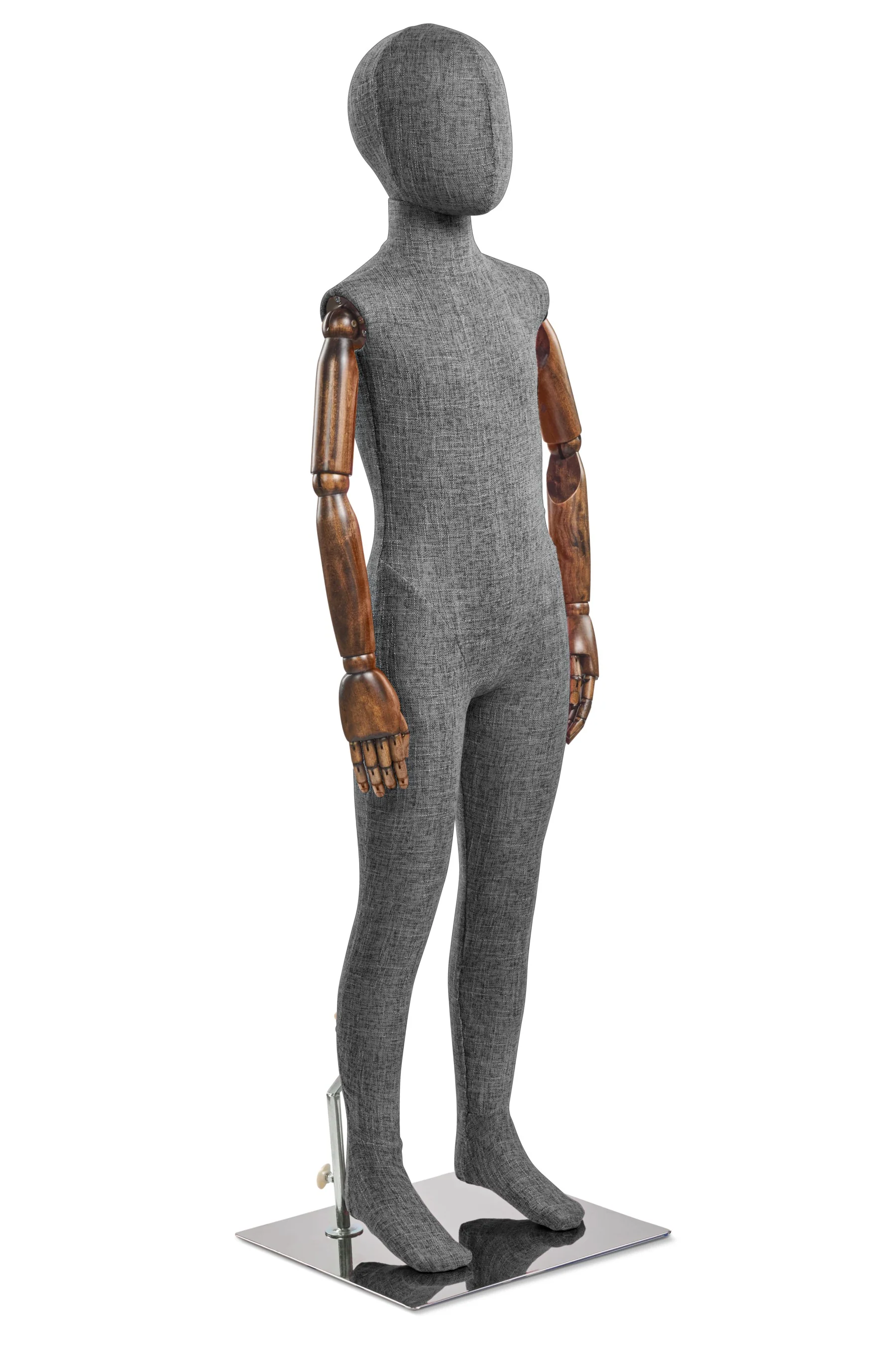 Child Fabric Wrapped Mannequin in Standing or Sitting Pose w/ Articulating Arms (WP Series) - Image 49