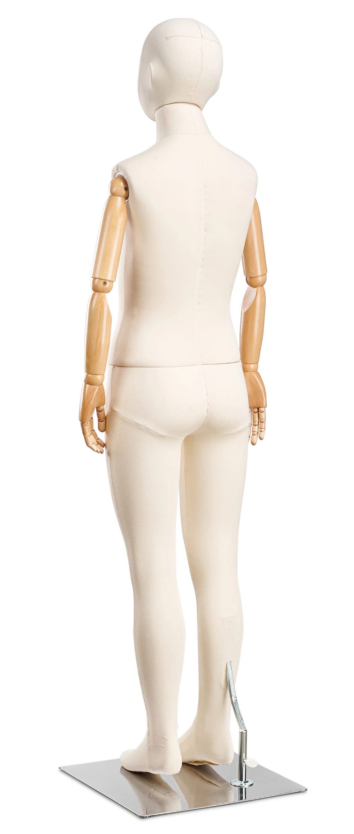 Child Fabric Wrapped Mannequin in Standing or Sitting Pose w/ Articulating Arms (WP Series) - Image 5