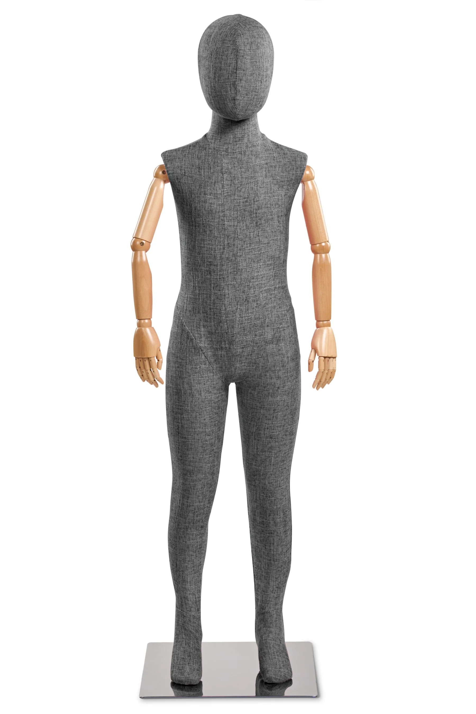 Child Fabric Wrapped Mannequin in Standing or Sitting Pose w/ Articulating Arms (WP Series) - Image 52