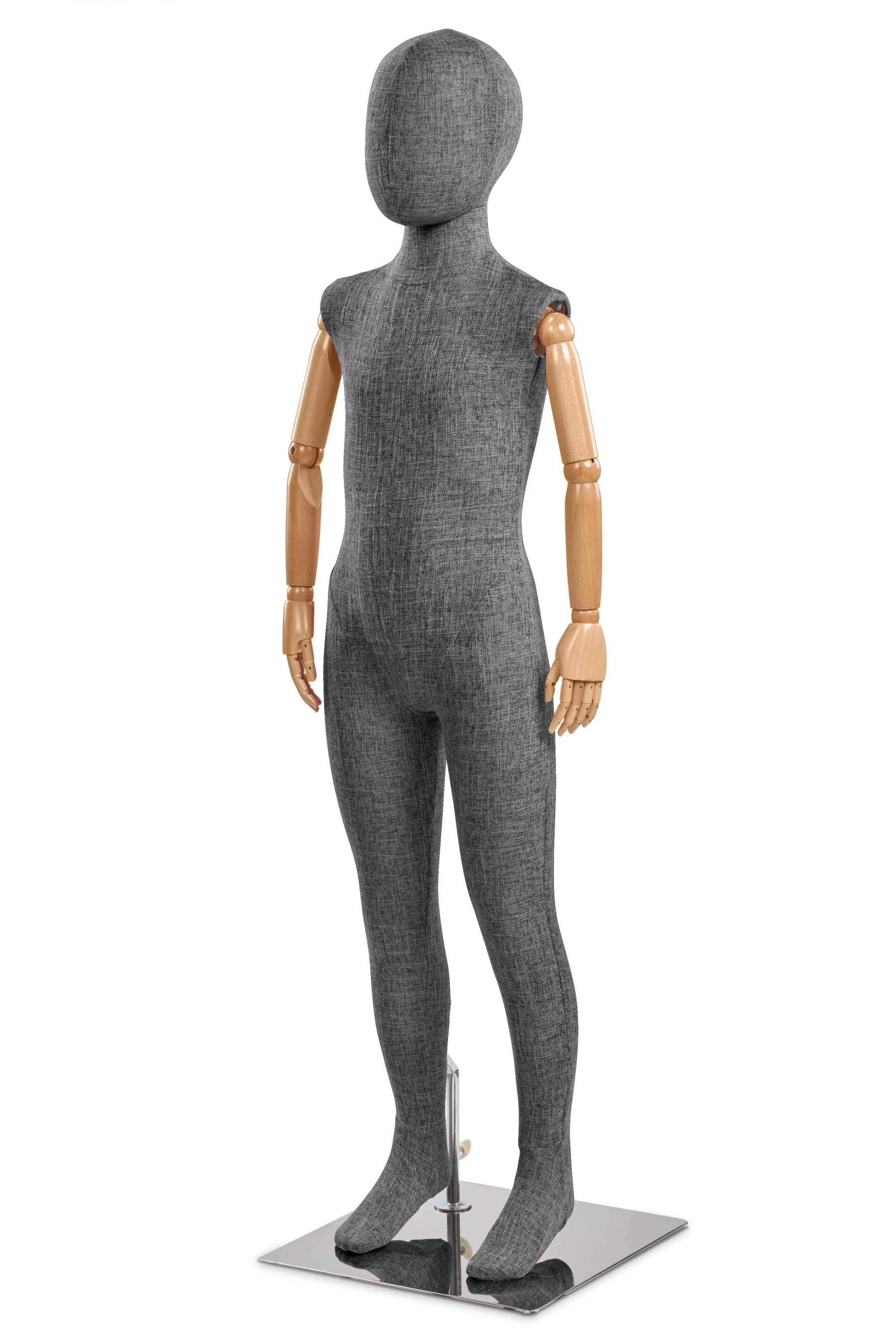 Child Fabric Wrapped Mannequin in Standing or Sitting Pose w/ Articulating Arms (WP Series) - Image 53