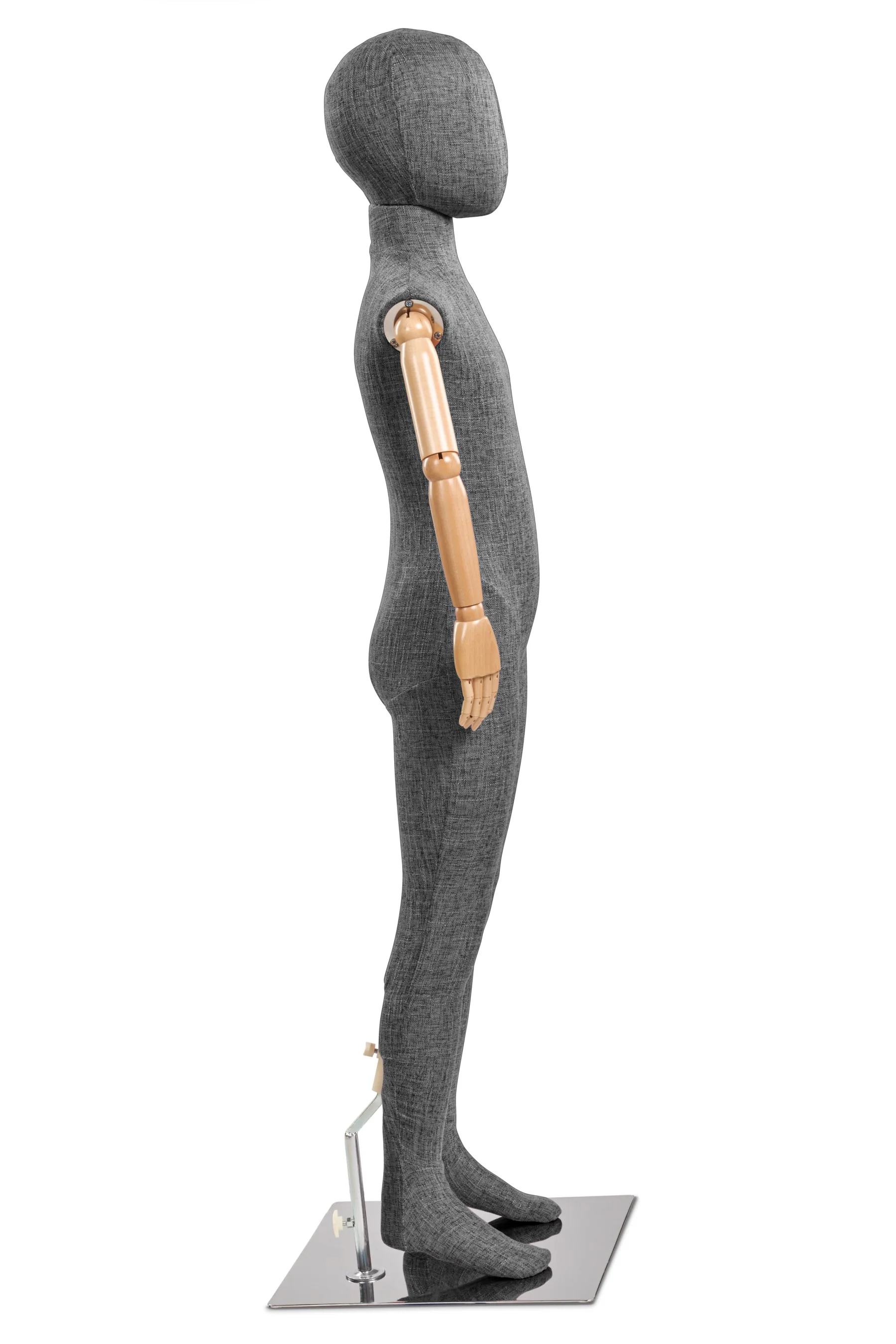 Child Fabric Wrapped Mannequin in Standing or Sitting Pose w/ Articulating Arms (WP Series) - Image 56
