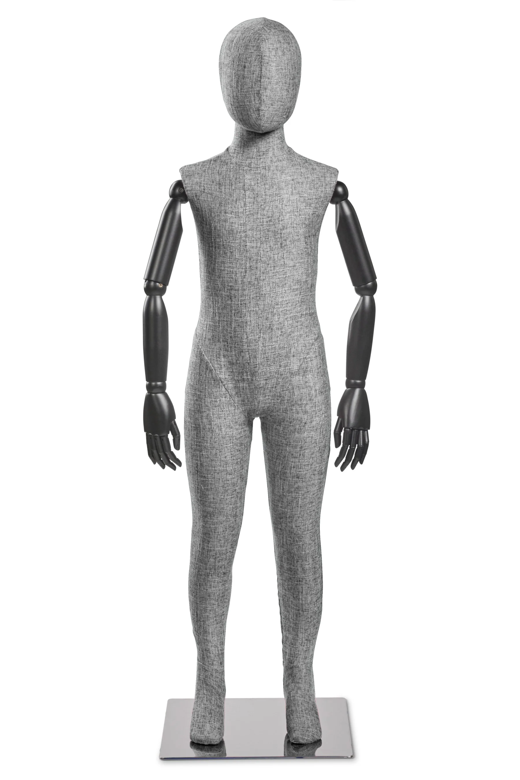 Child Fabric Wrapped Mannequin in Standing or Sitting Pose w/ Articulating Arms (WP Series) - Image 57