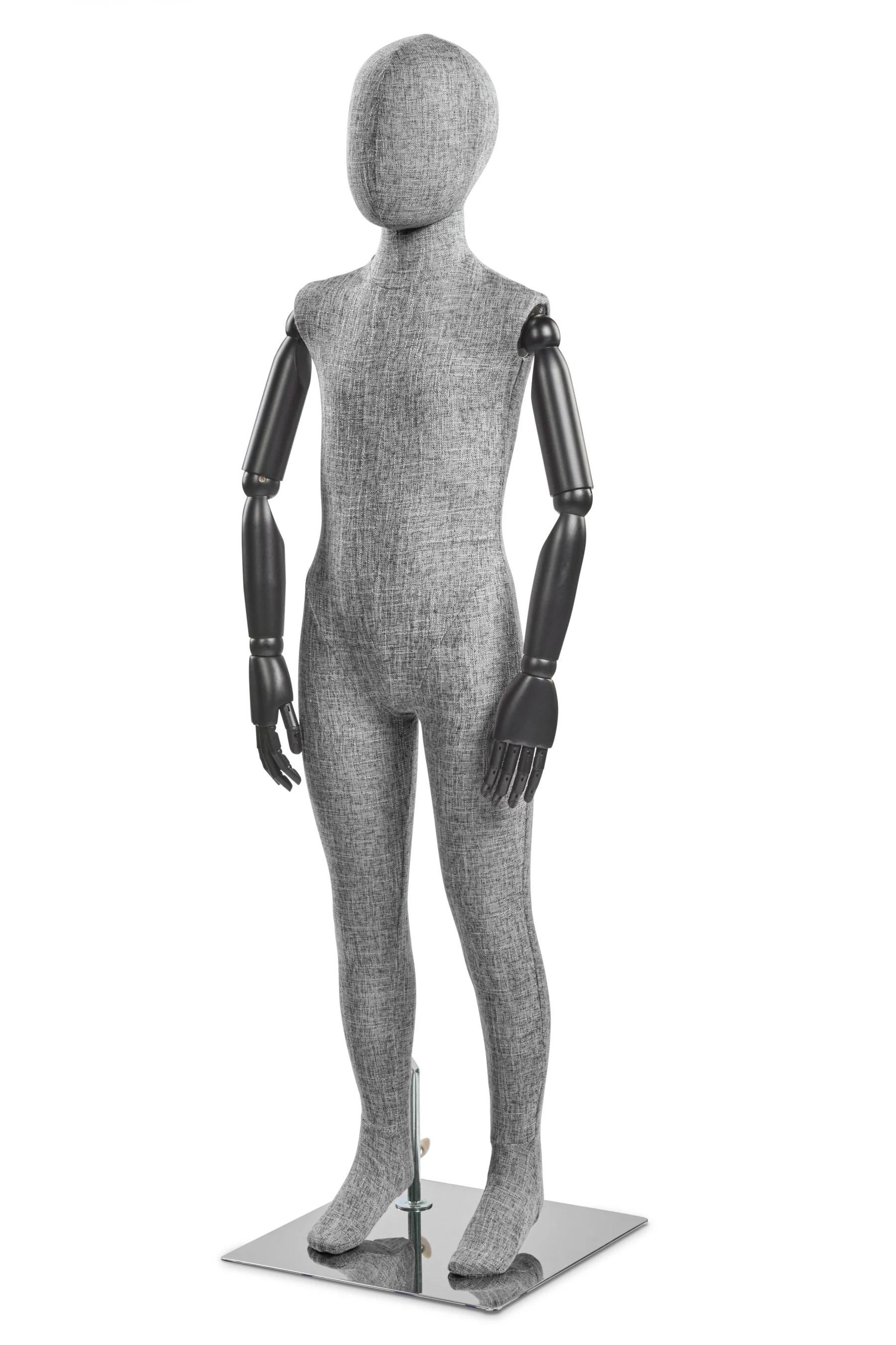 Child Fabric Wrapped Mannequin in Standing or Sitting Pose w/ Articulating Arms (WP Series) - Image 58