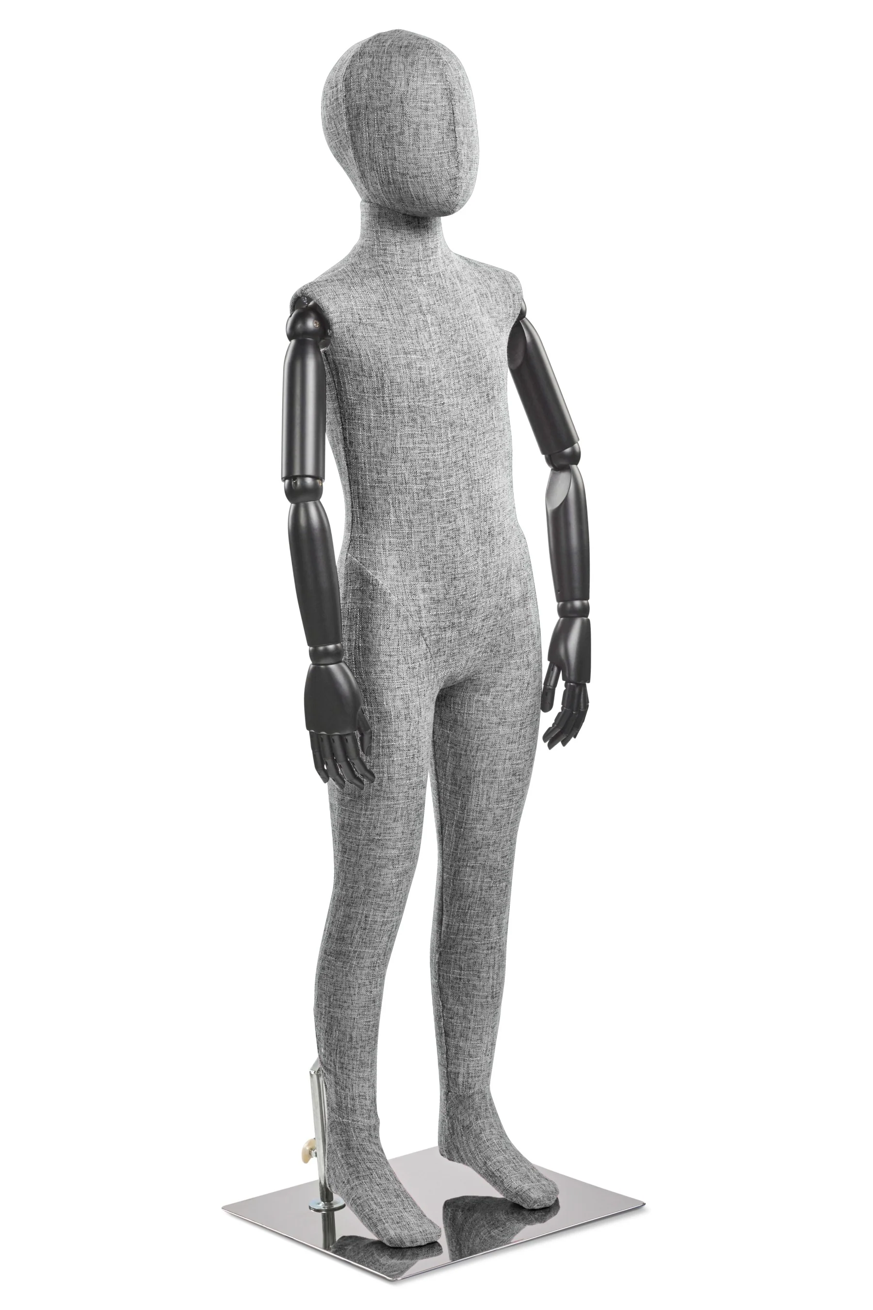 Child Fabric Wrapped Mannequin in Standing or Sitting Pose w/ Articulating Arms (WP Series) - Image 59