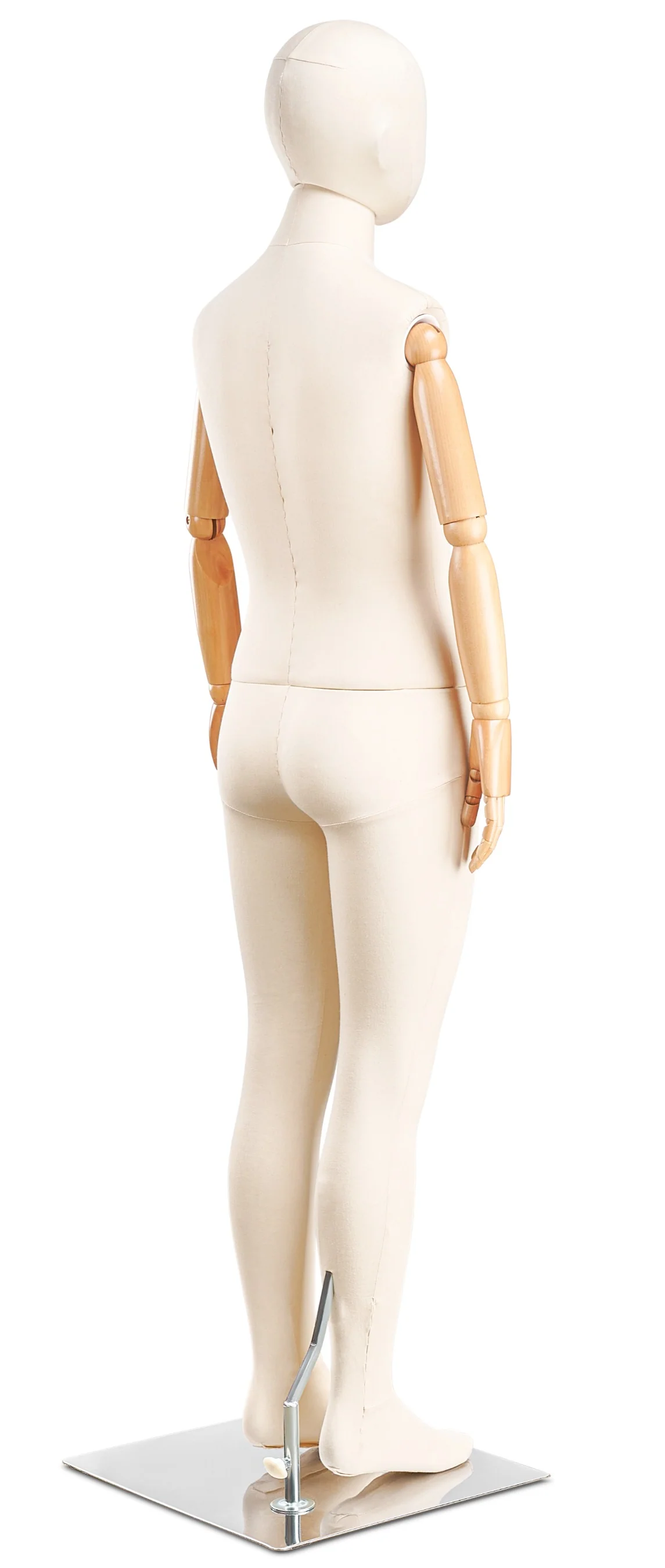 Child Fabric Wrapped Mannequin in Standing or Sitting Pose w/ Articulating Arms (WP Series) - Image 6