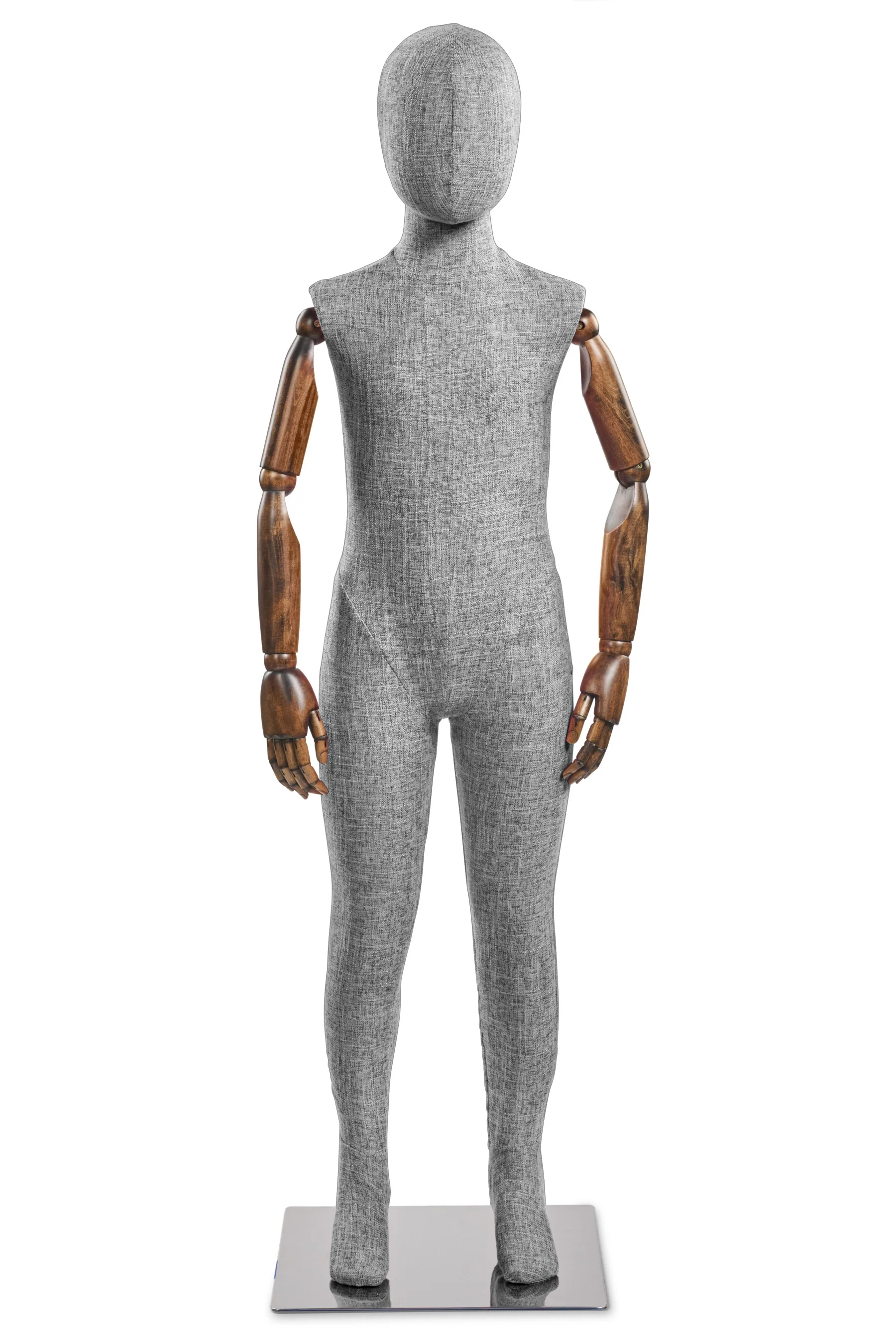 Child Fabric Wrapped Mannequin in Standing or Sitting Pose w/ Articulating Arms (WP Series) - Image 62