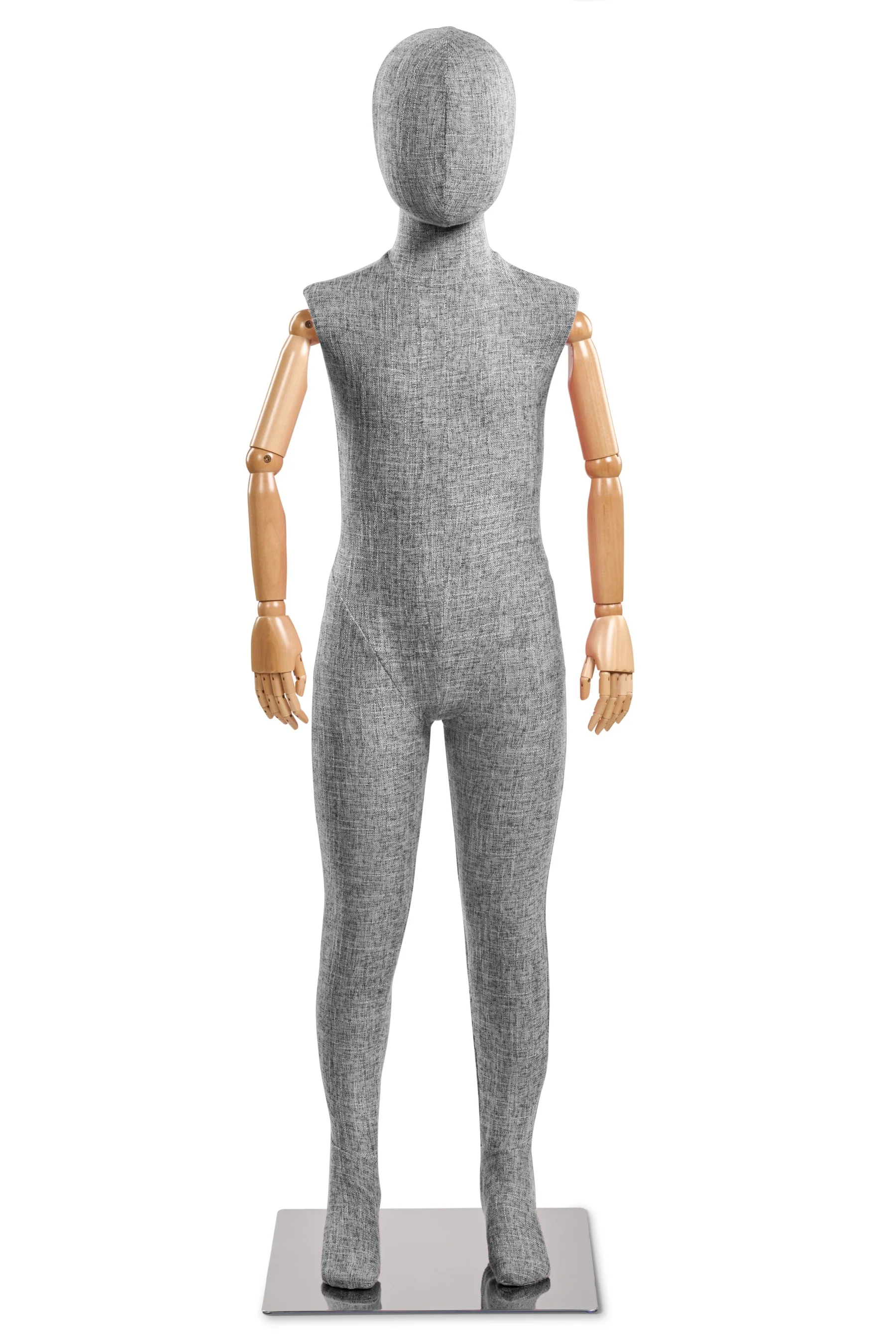 Child Fabric Wrapped Mannequin in Standing or Sitting Pose w/ Articulating Arms (WP Series) - Image 67