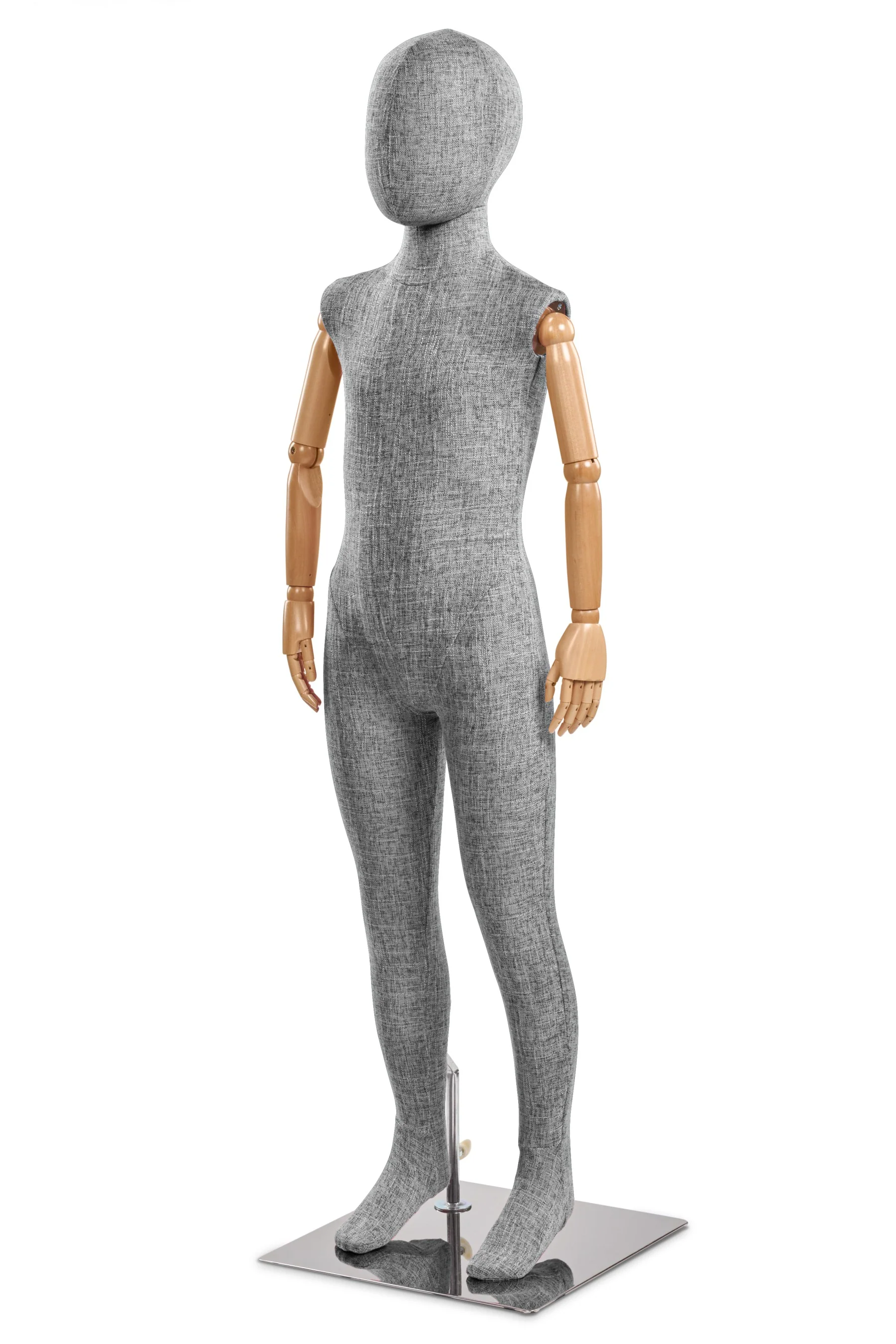 Child Fabric Wrapped Mannequin in Standing or Sitting Pose w/ Articulating Arms (WP Series) - Image 68