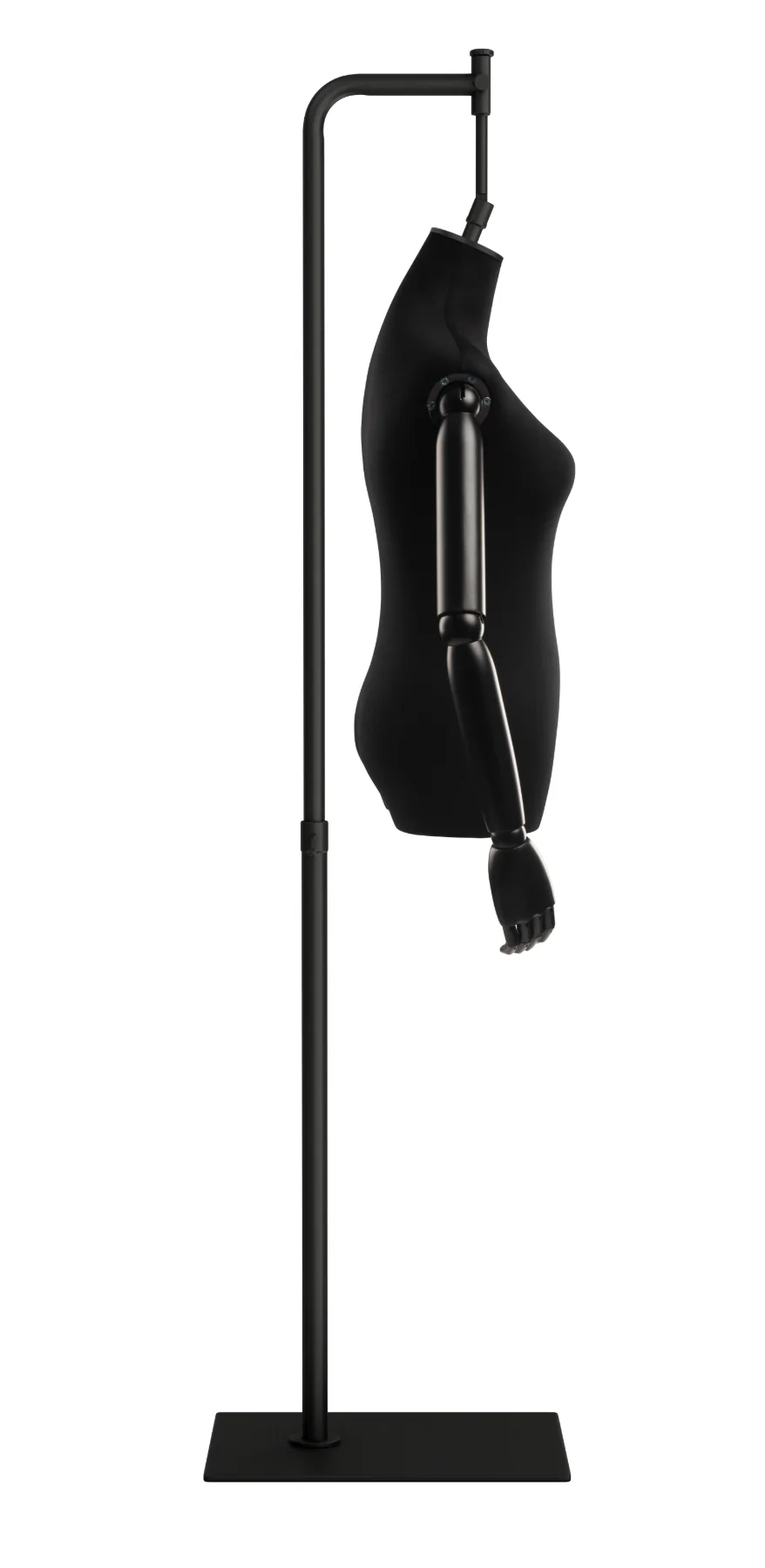 Female Display Dress Form on Metal Hanging Base (Head & Arms Version) - Image 48