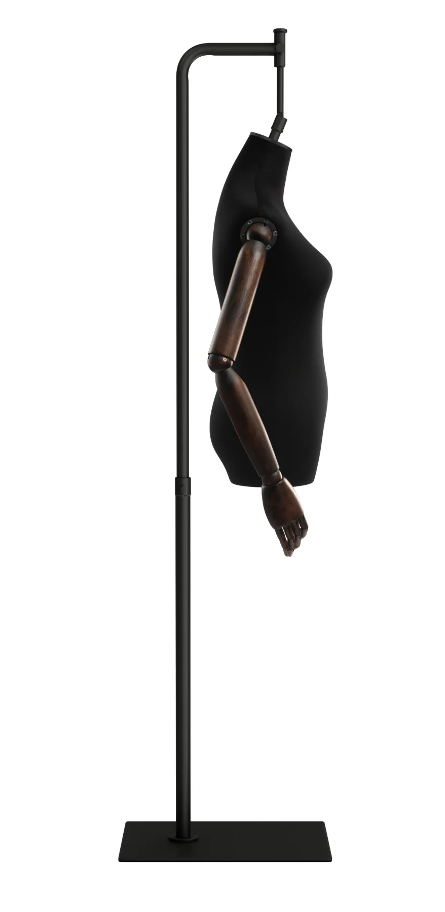 Female Display Dress Form on Metal Hanging Base (Head & Arms Version) - Image 51