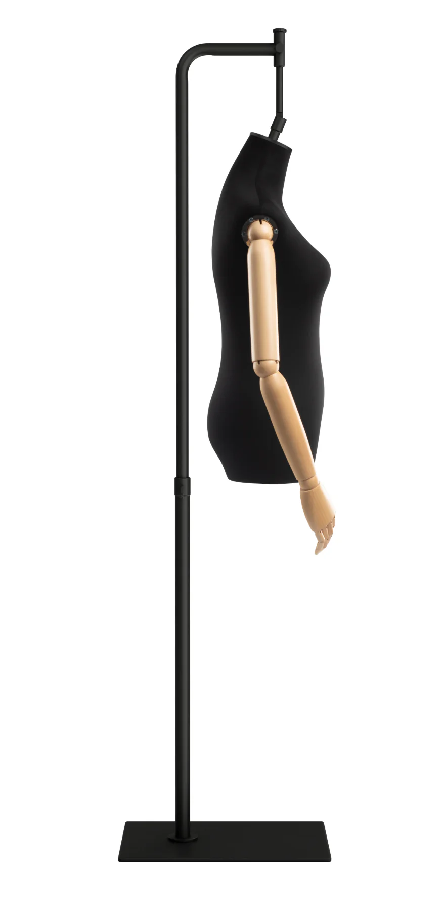 Female Display Dress Form on Metal Hanging Base (Head & Arms Version) - Image 54