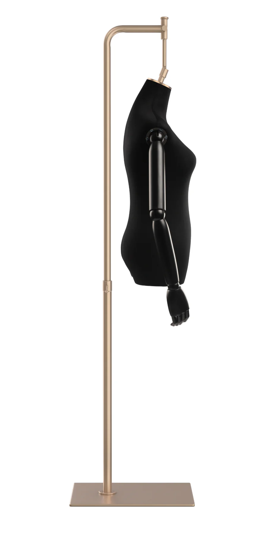 Female Display Dress Form on Metal Hanging Base (Head & Arms Version) - Image 57