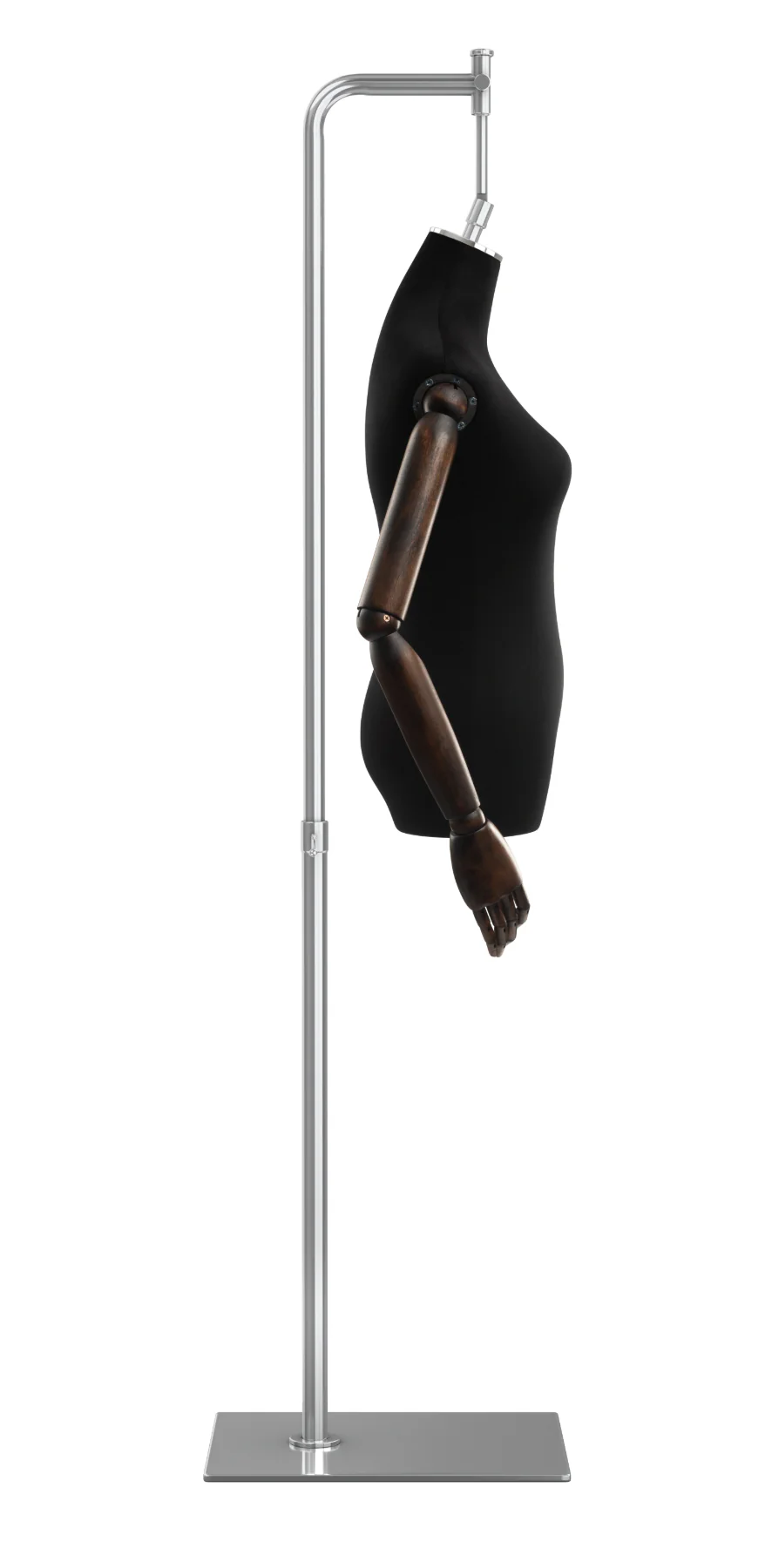 Female Display Dress Form on Metal Hanging Base (Head & Arms Version) - Image 69