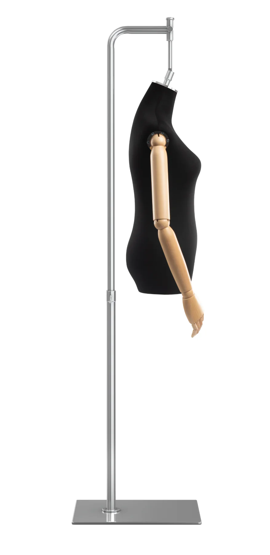 Female Display Dress Form on Metal Hanging Base (Head & Arms Version) - Image 72