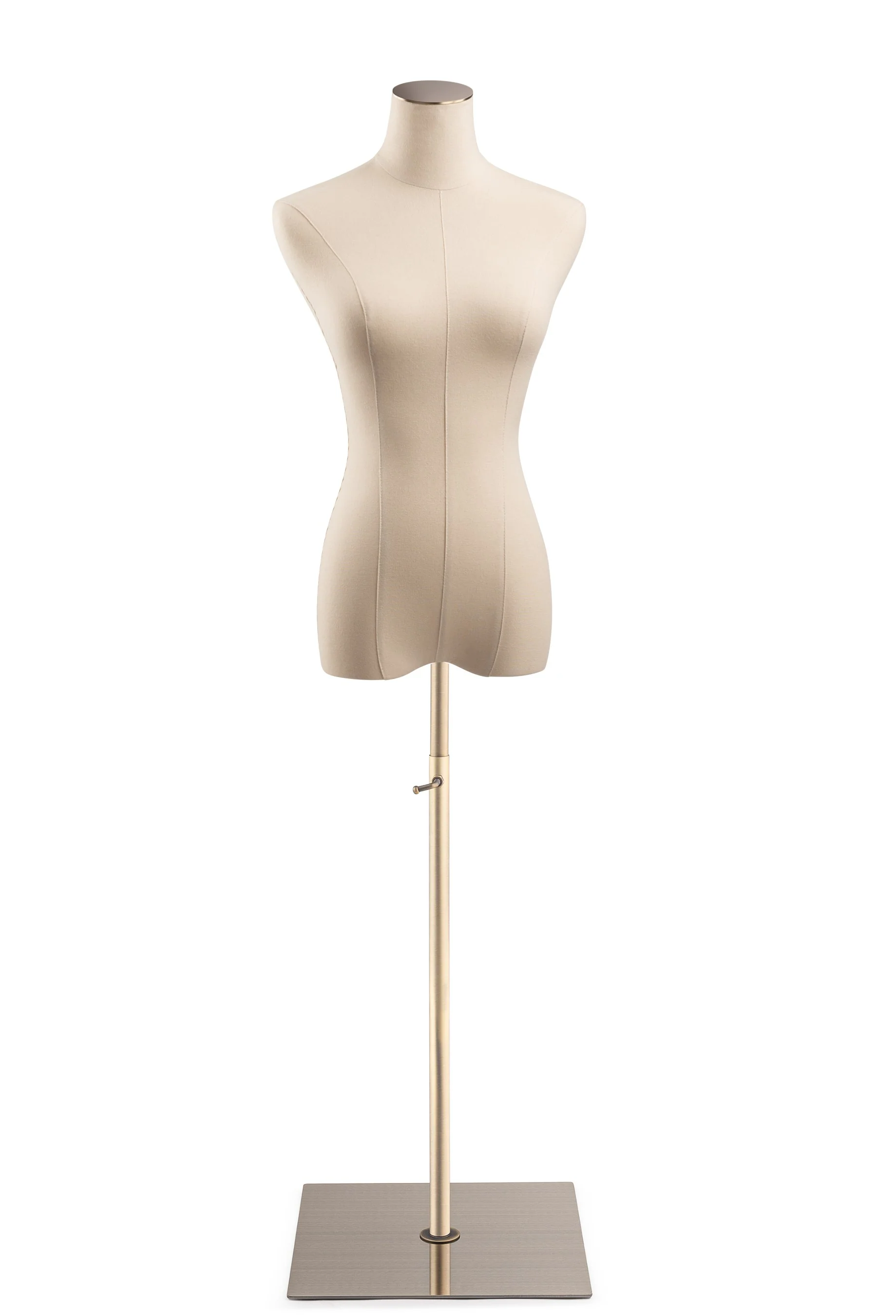 Female Display Dress Form on Metal Flat Base - Image 10