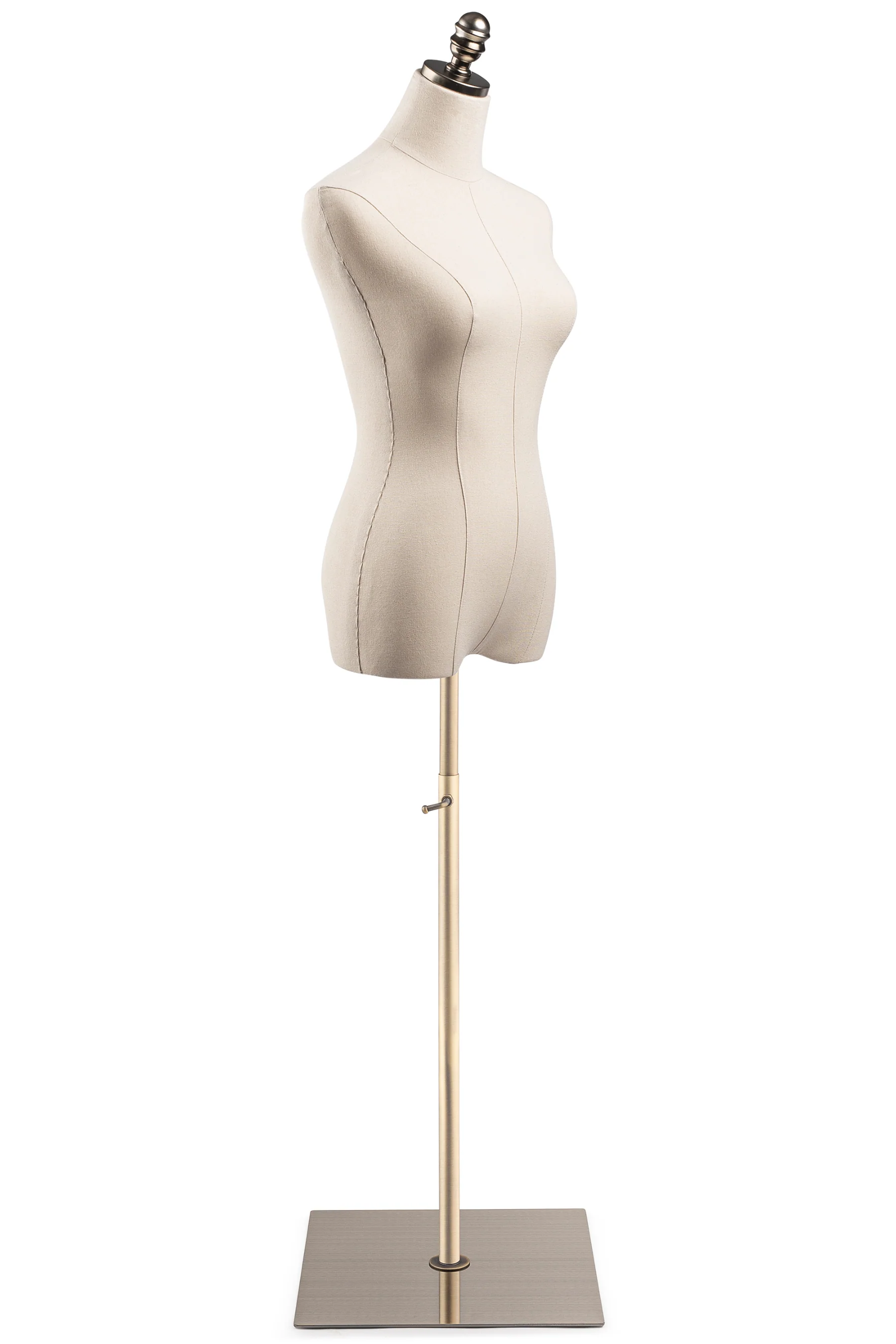 Female Display Dress Form on Metal Flat Base - Image 12