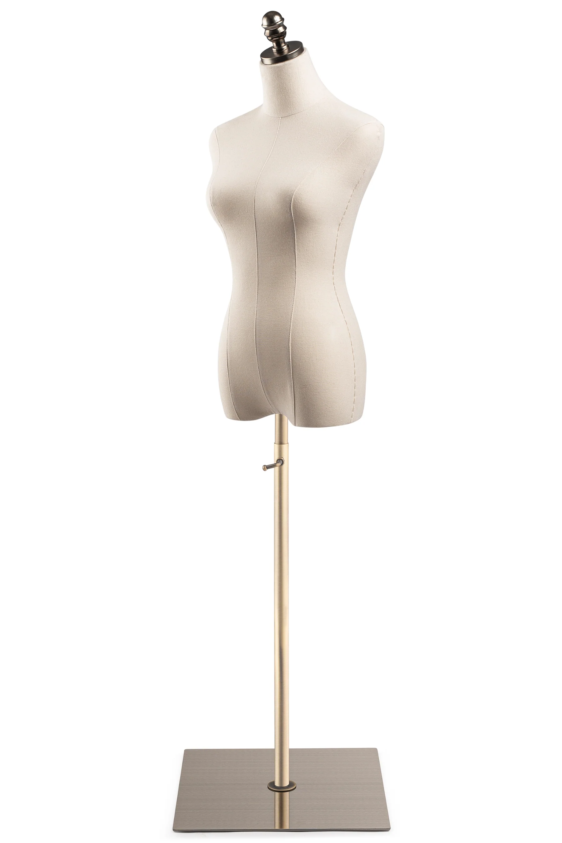 Female Display Dress Form on Metal Flat Base - Image 13