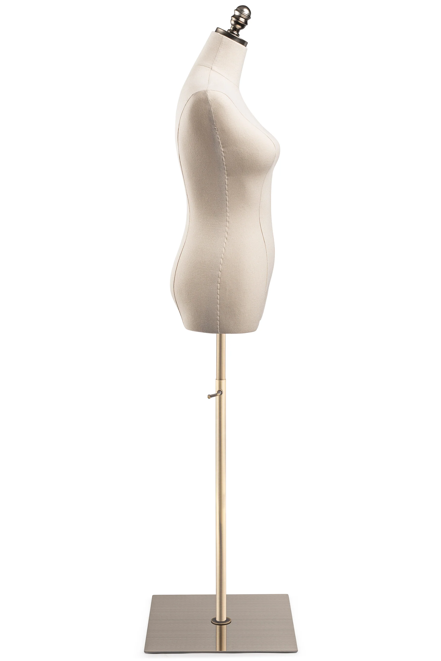 Female Display Dress Form on Metal Flat Base - Image 14