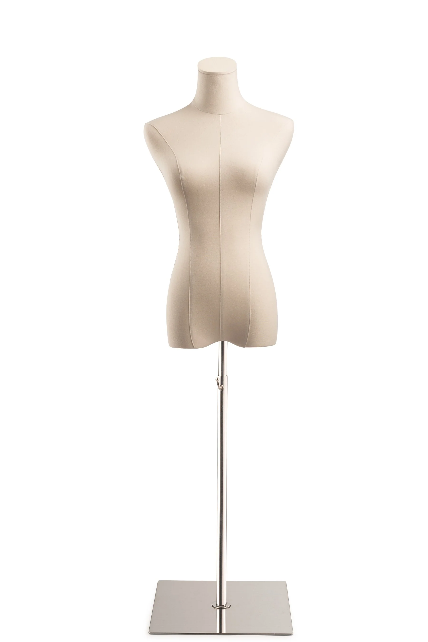 Female Display Dress Form on Metal Flat Base - Image 19