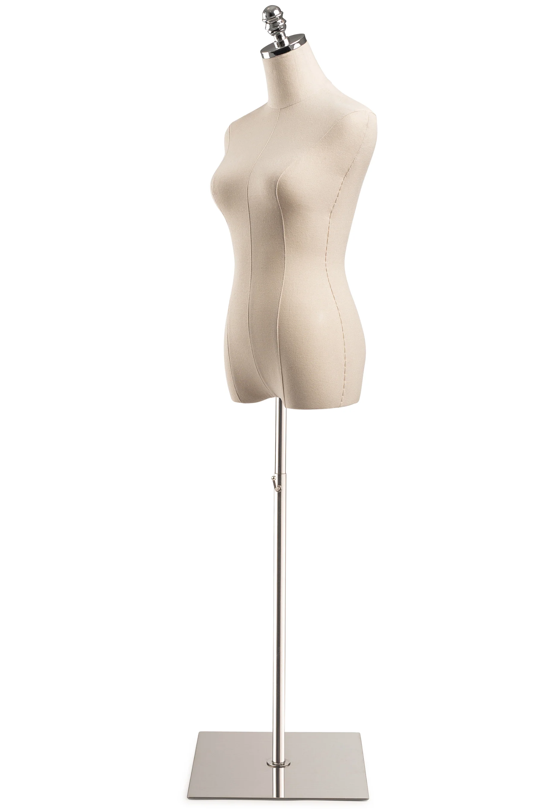 Female Display Dress Form on Metal Flat Base - Image 21