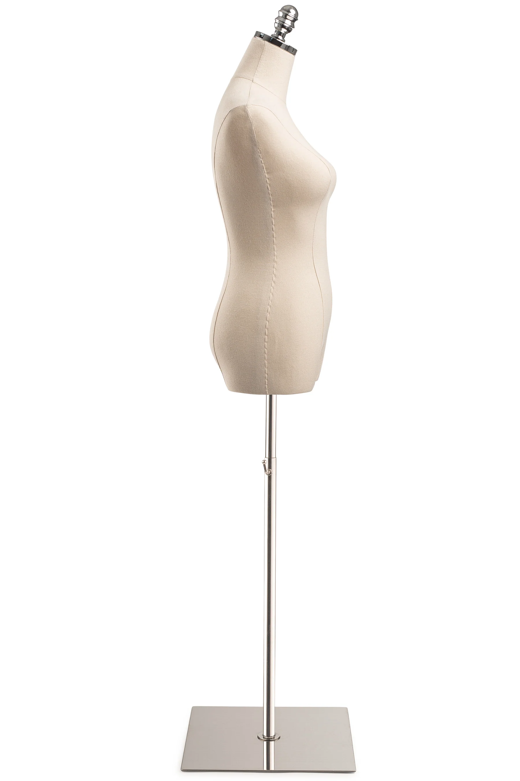 Female Display Dress Form on Metal Flat Base - Image 22