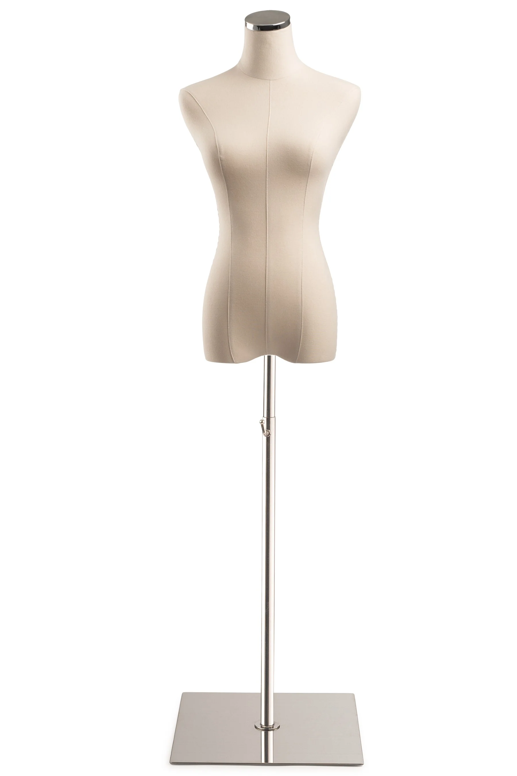 Female Display Dress Form on Metal Flat Base - Image 24