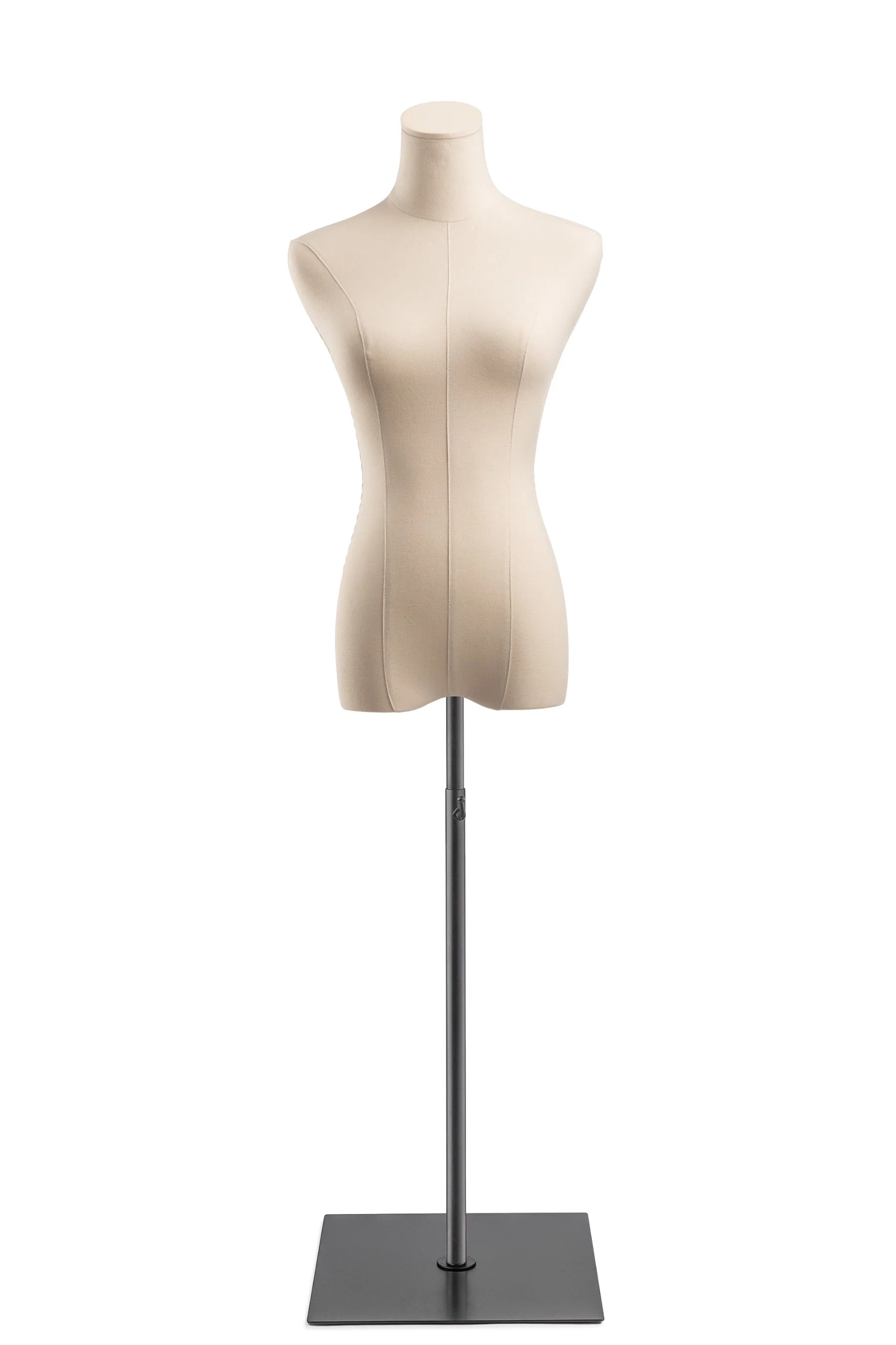 Female Display Dress Form on Metal Flat Base - Image 3