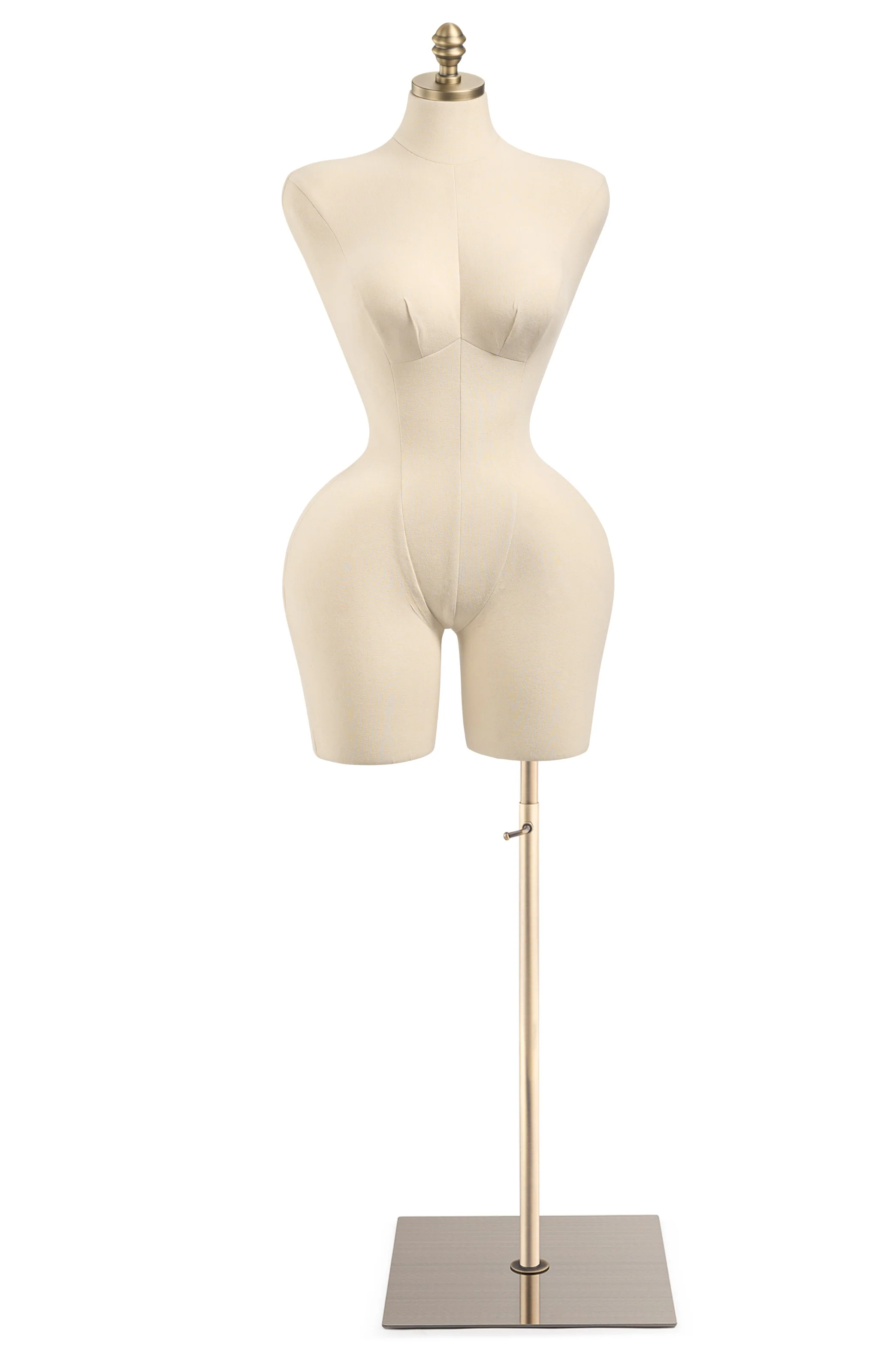 Female Display Dress Form on Metal Flat Base - Image 30