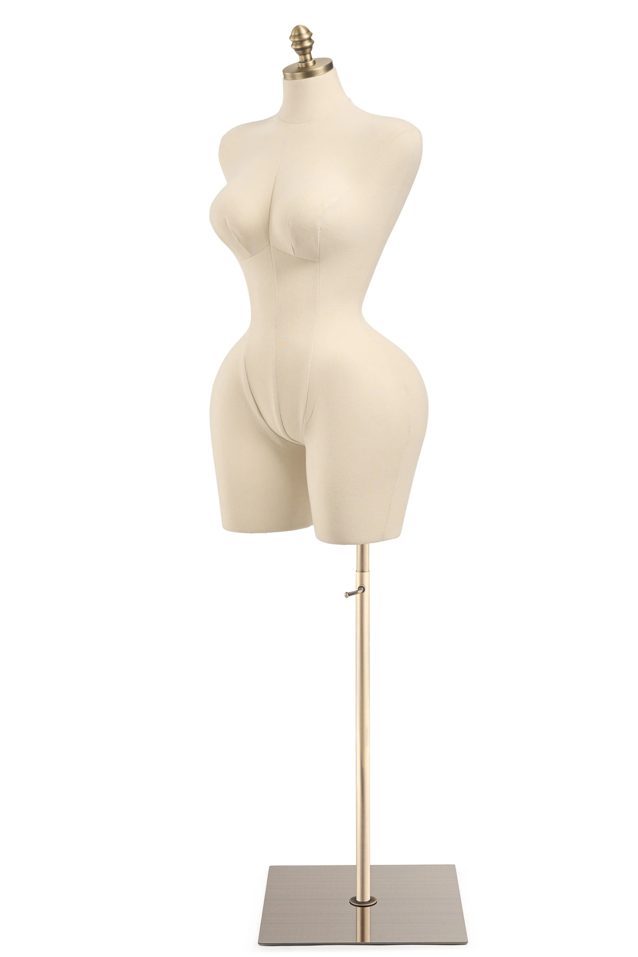 Female Display Dress Form on Metal Flat Base - Image 31