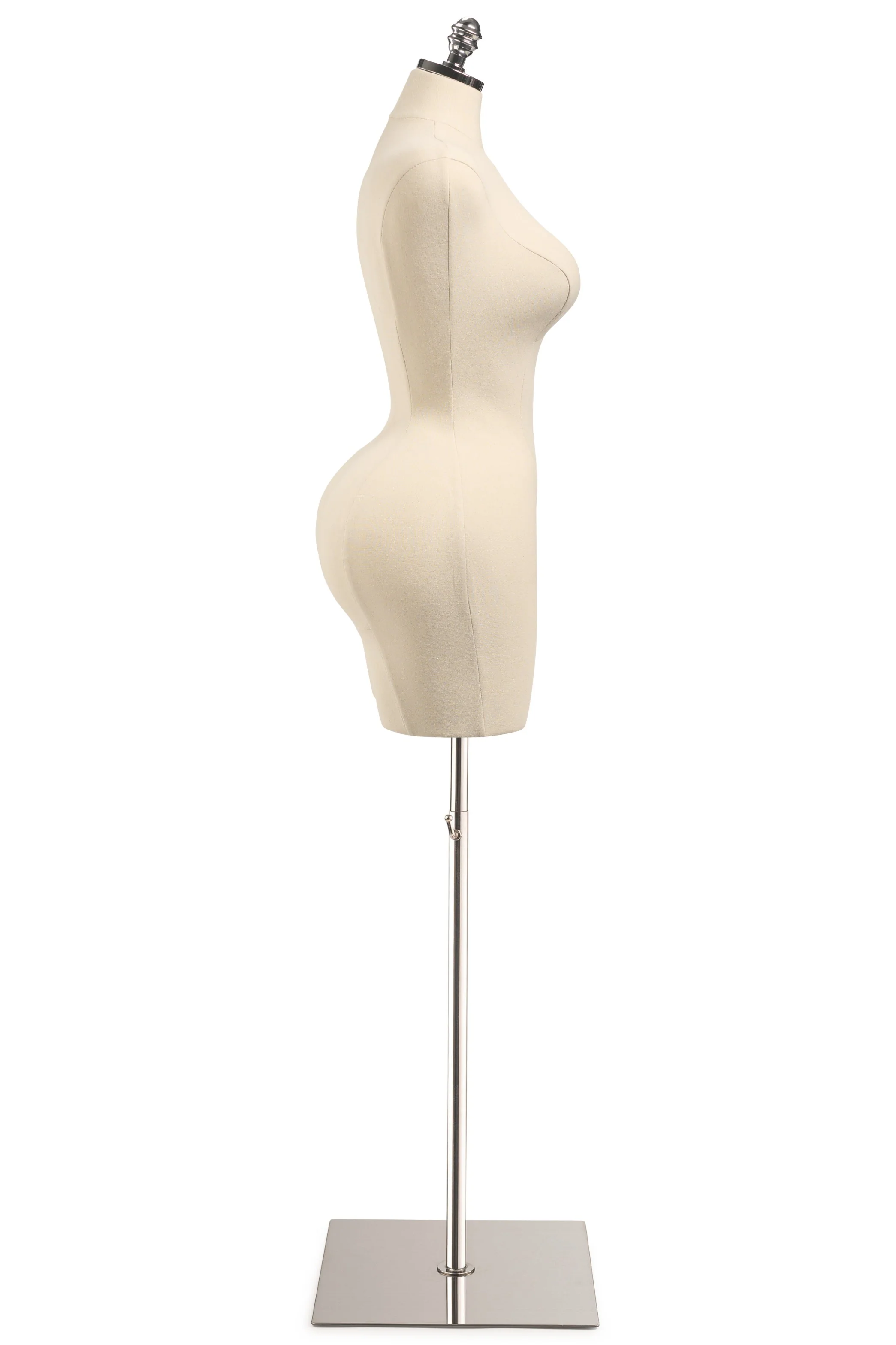 Female Display Dress Form on Metal Flat Base - Image 36