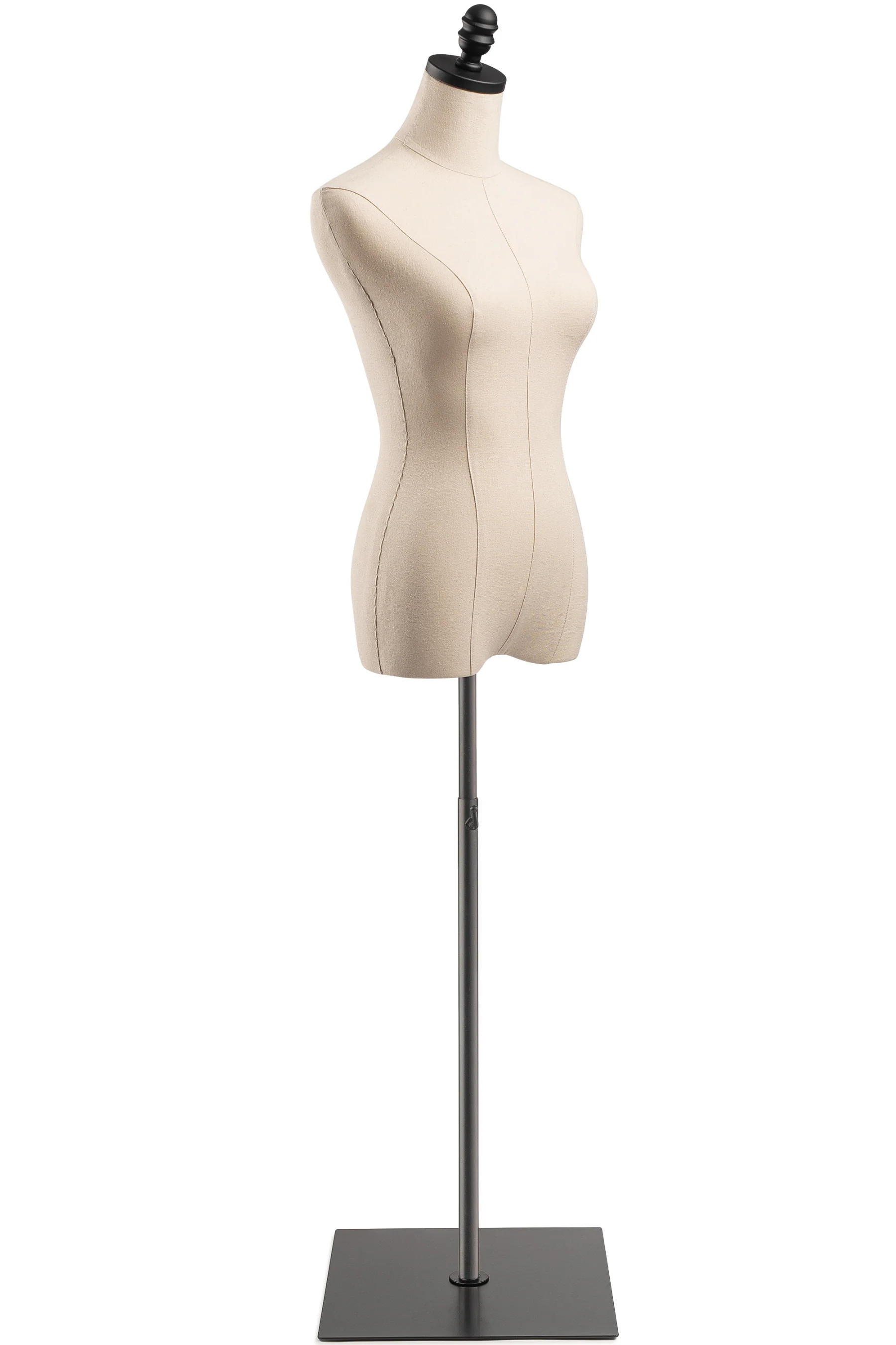 Female Display Dress Form on Metal Flat Base - Image 4