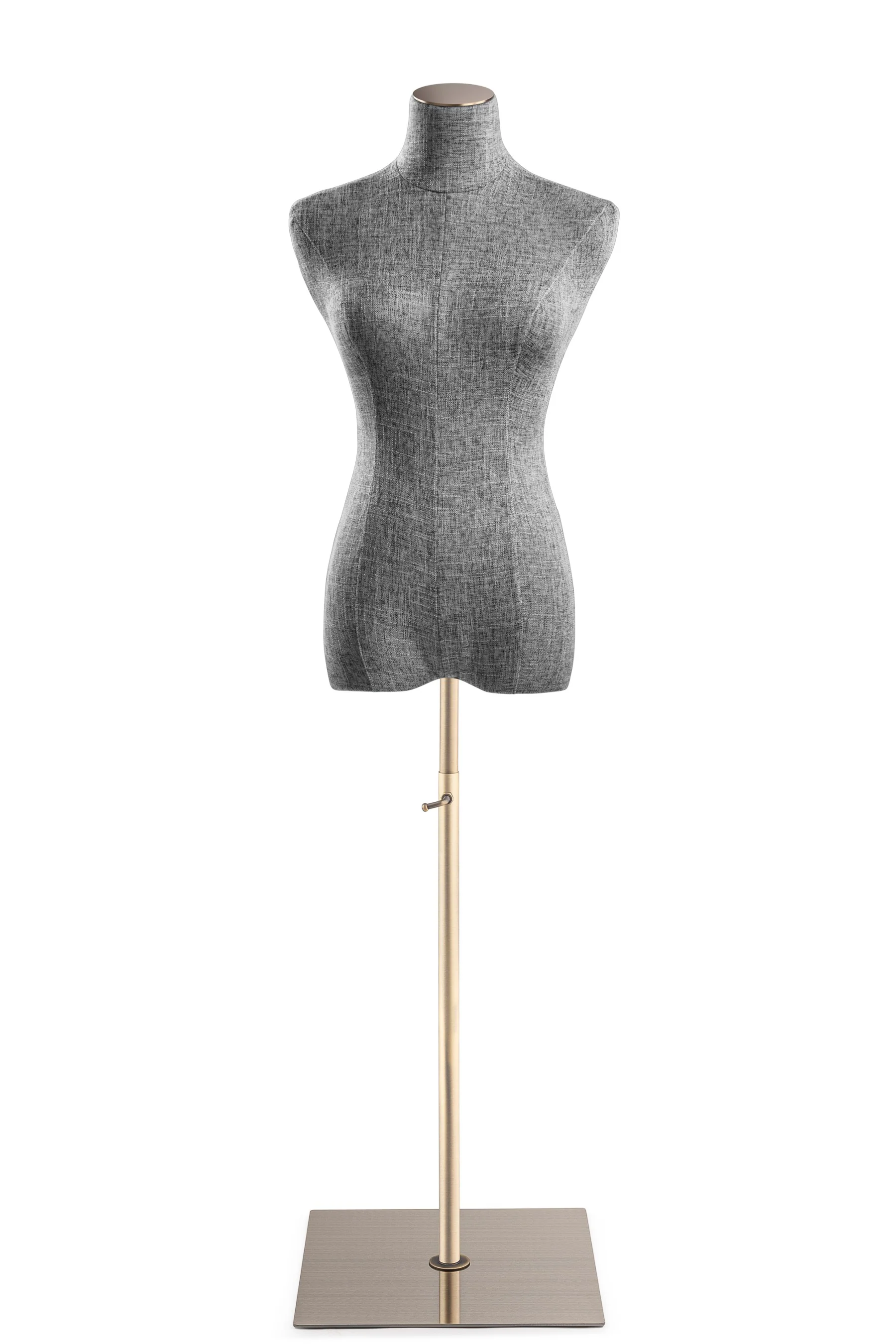 Female Display Dress Form on Metal Flat Base - Image 82