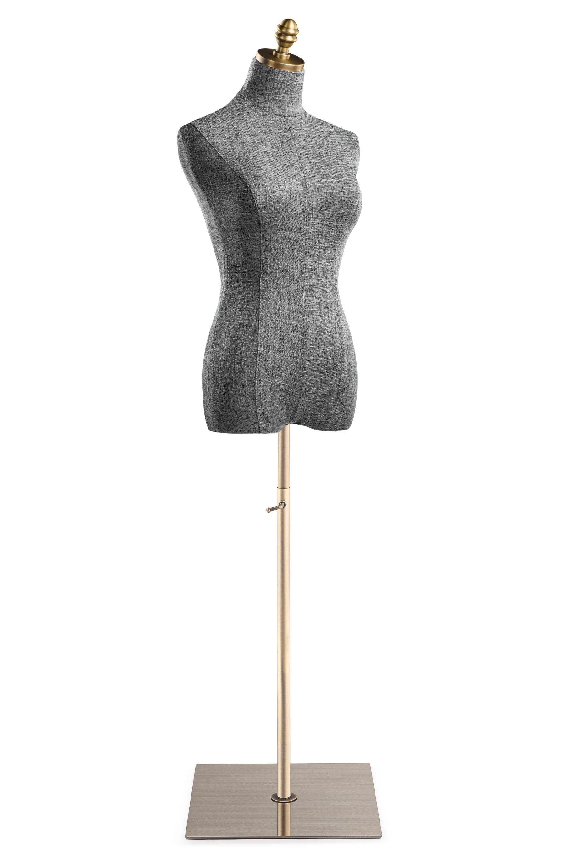 Female Display Dress Form on Metal Flat Base - Image 86