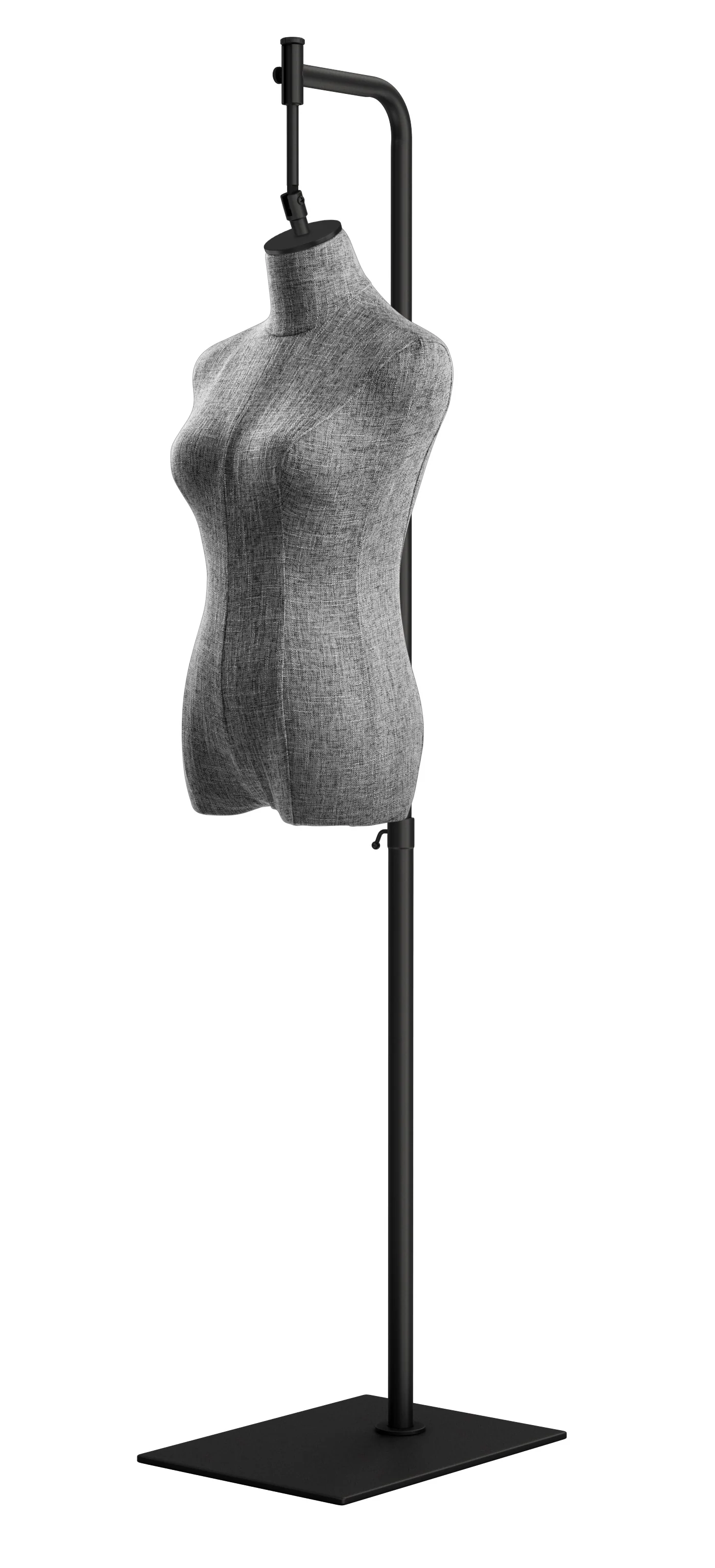 Female Display Dress Form on Metal Hanging Base - Image 31