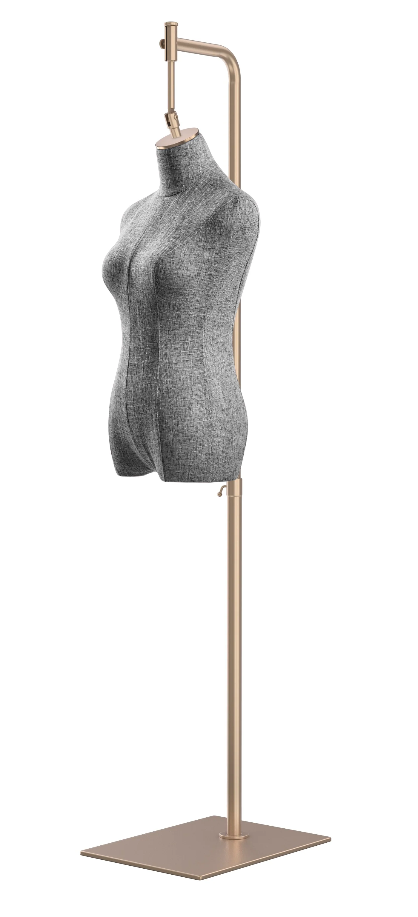 Female Display Dress Form on Metal Hanging Base - Image 32