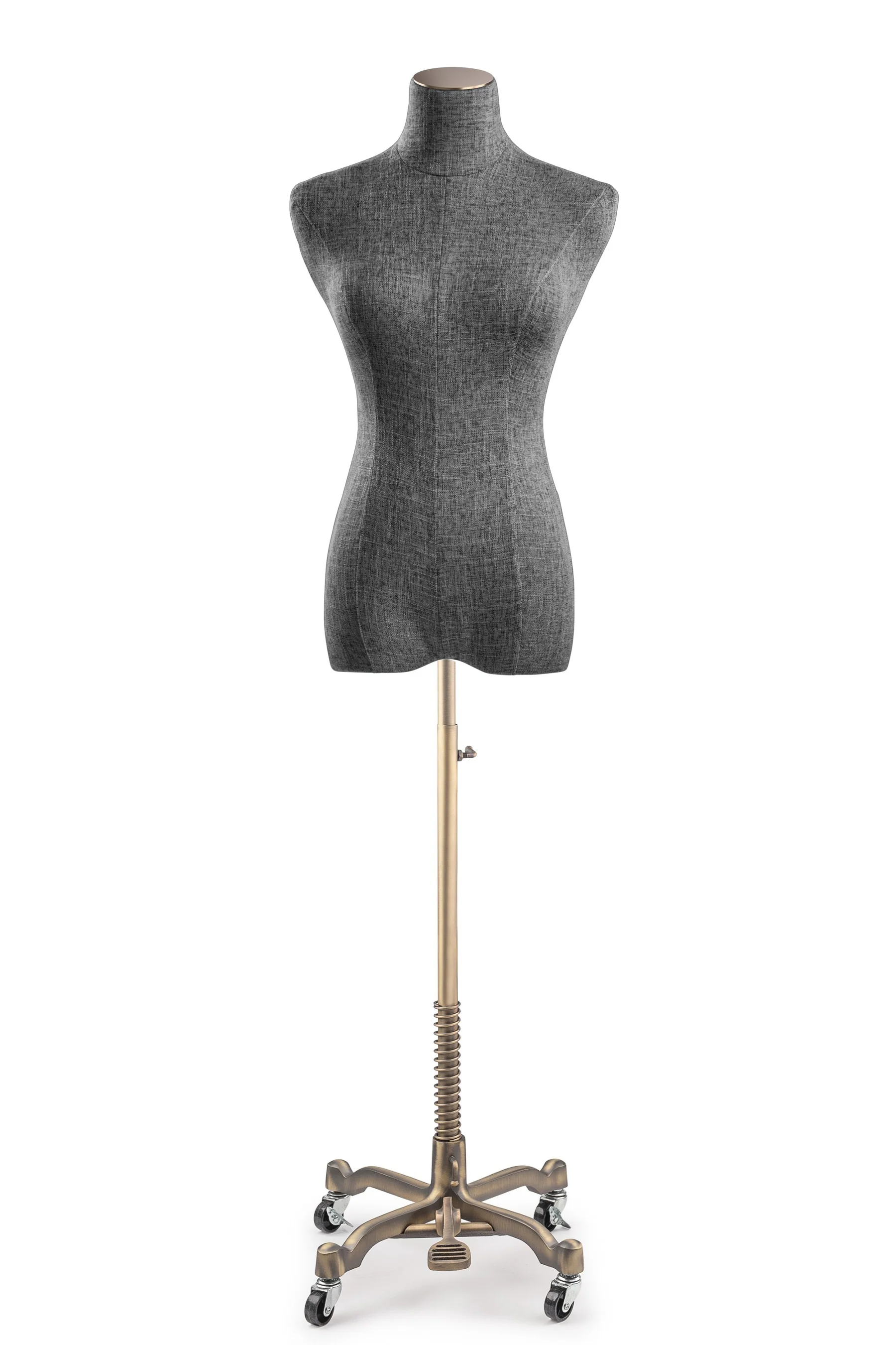 Female Display Dress Form on Metal Rolling Base - Image 104