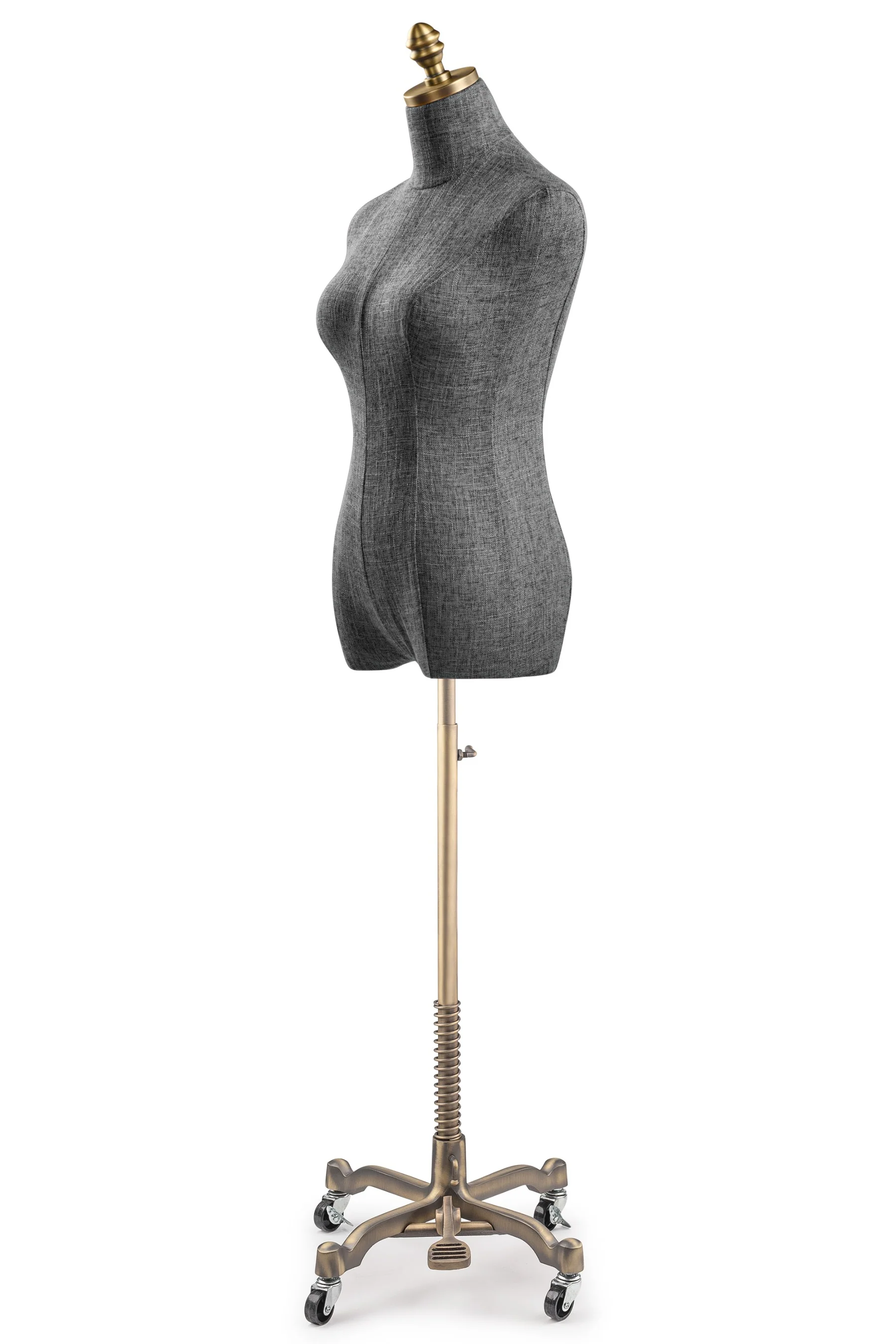 Female Display Dress Form on Metal Rolling Base - Image 106