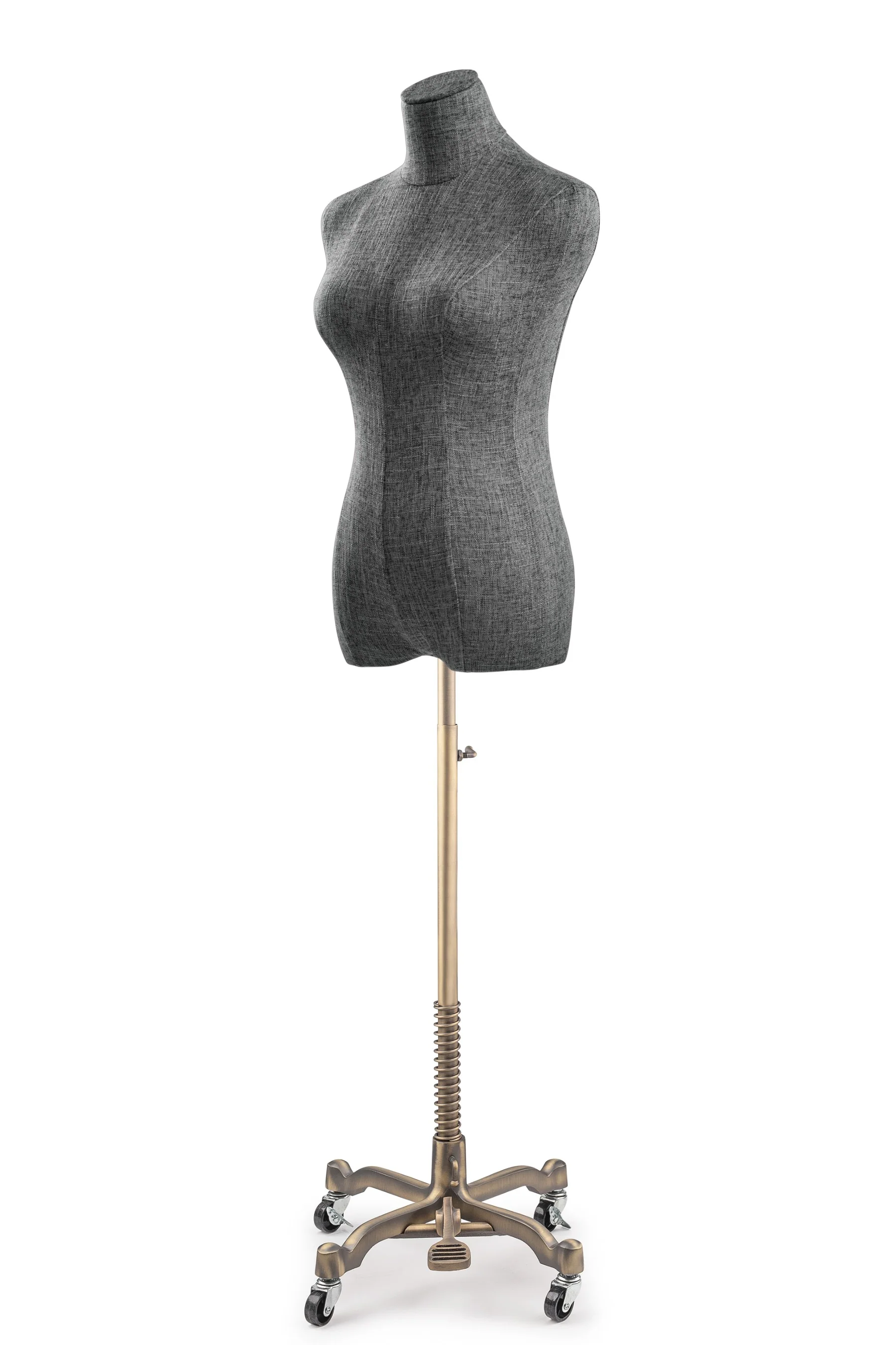 Female Display Dress Form on Metal Rolling Base - Image 107