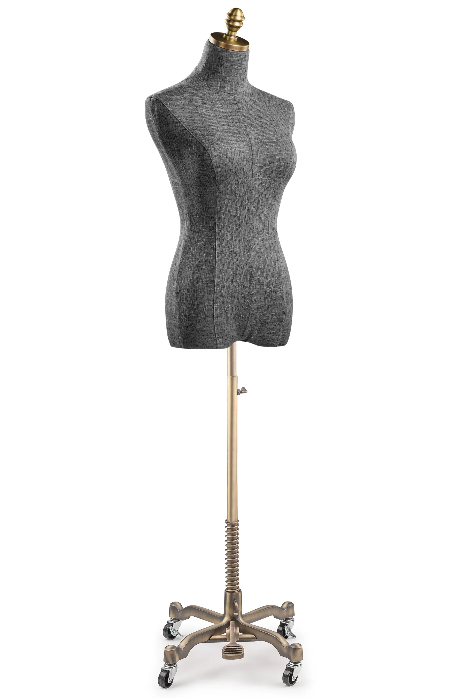 Female Display Dress Form on Metal Rolling Base - Image 108